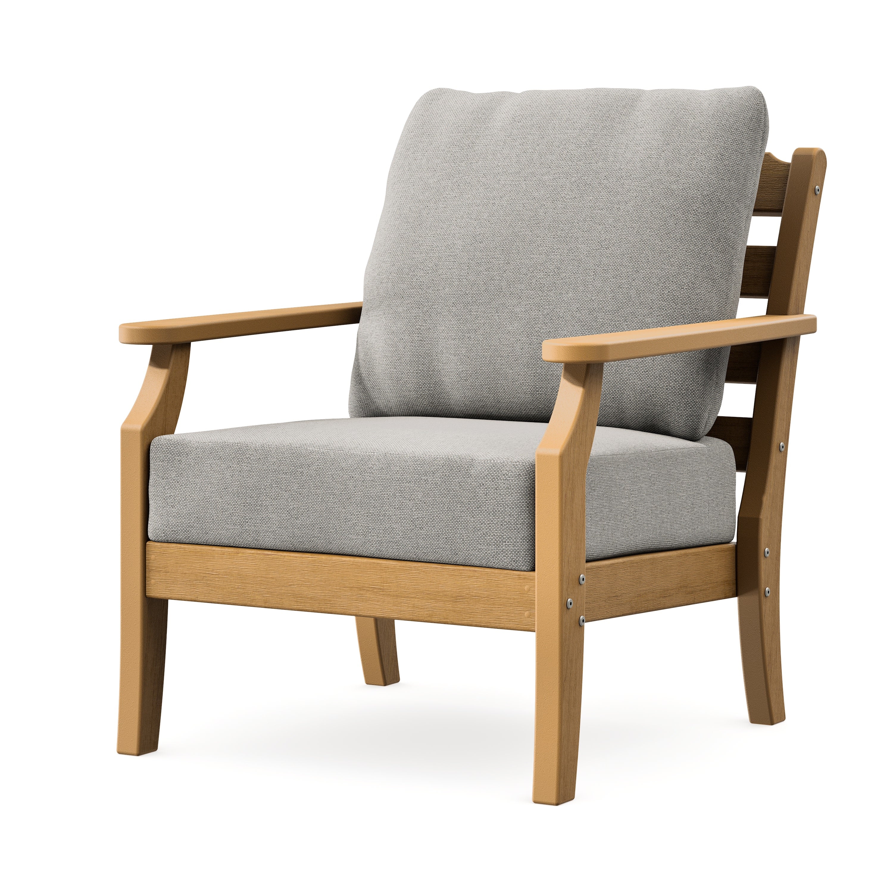 Savannah Deep Seating Chair in Natural / Weathered Tweed