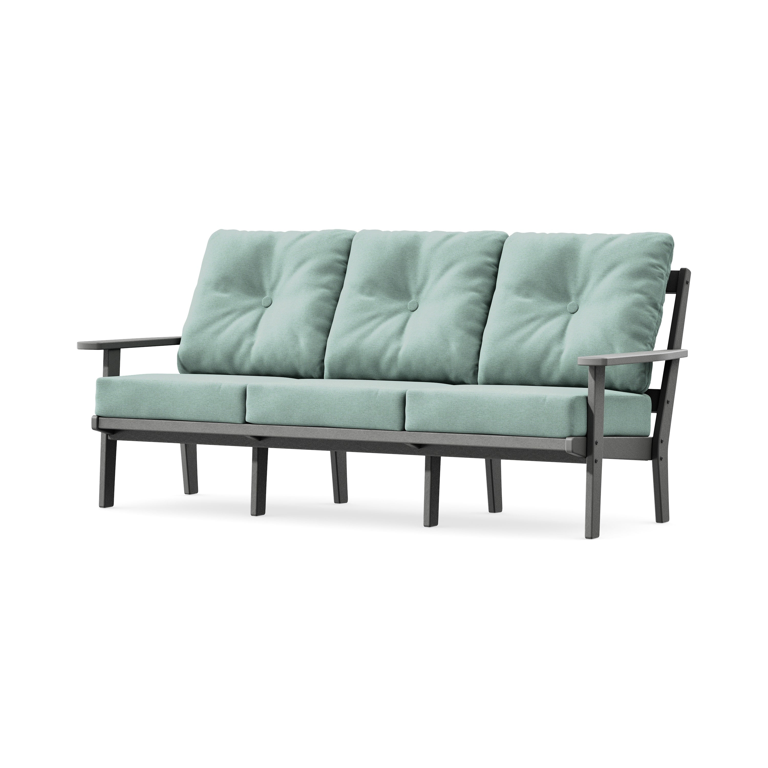 Oxford Deep Seating Sofa in Slate Grey / Glacier Spa