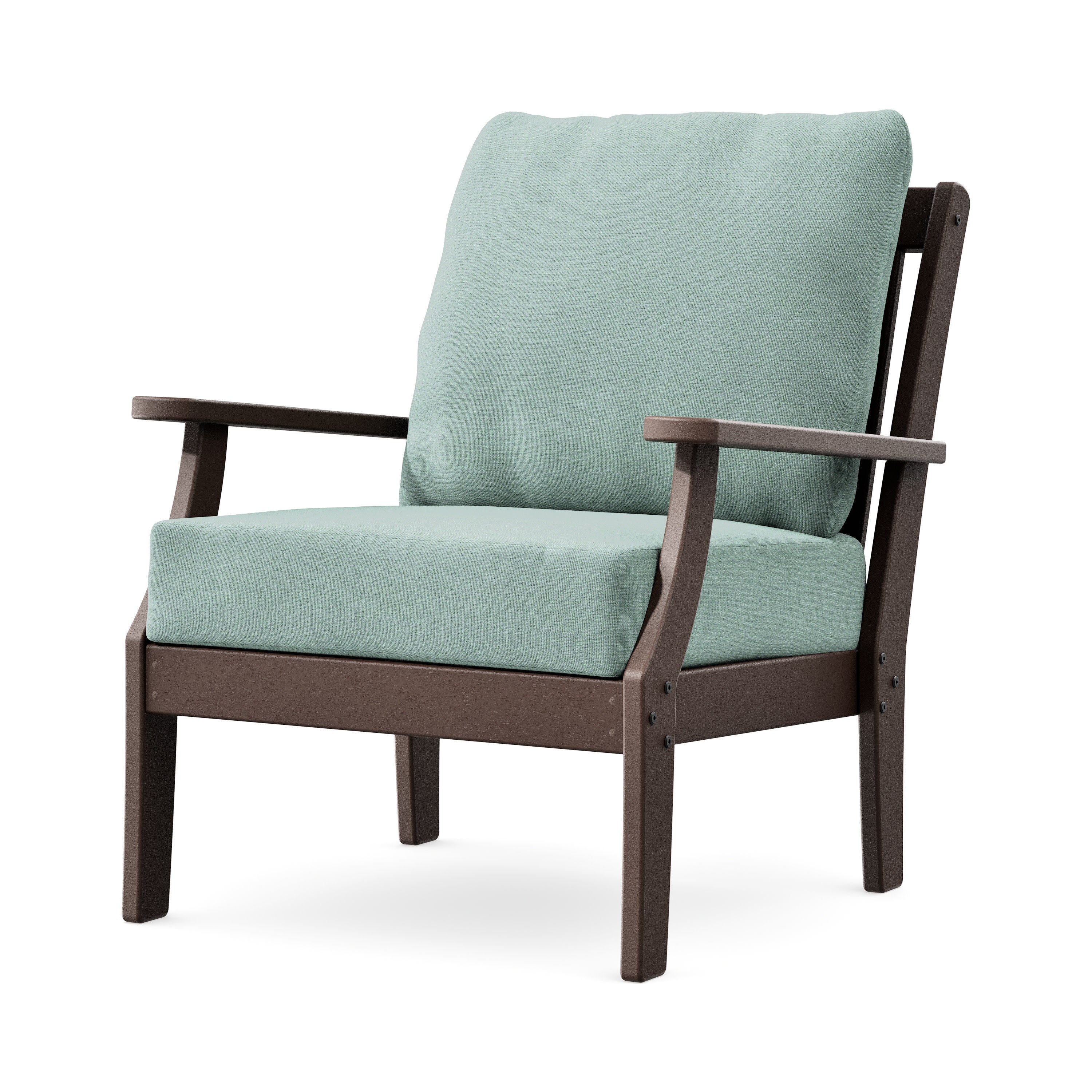 Braxton Deep Seating Chair in Mahogany / Glacier Spa