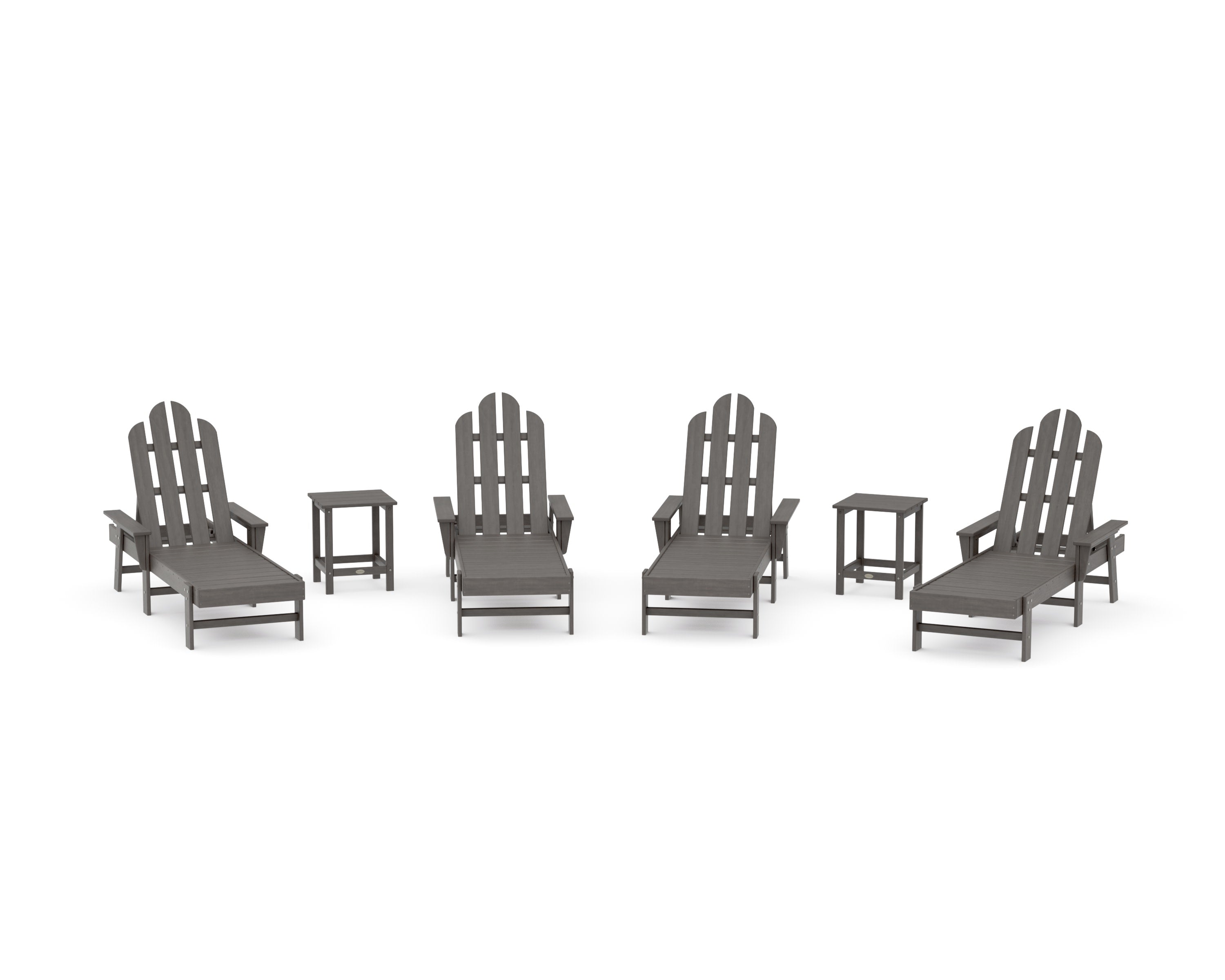 Long Island Chaise 6-Piece Set in Driftwood