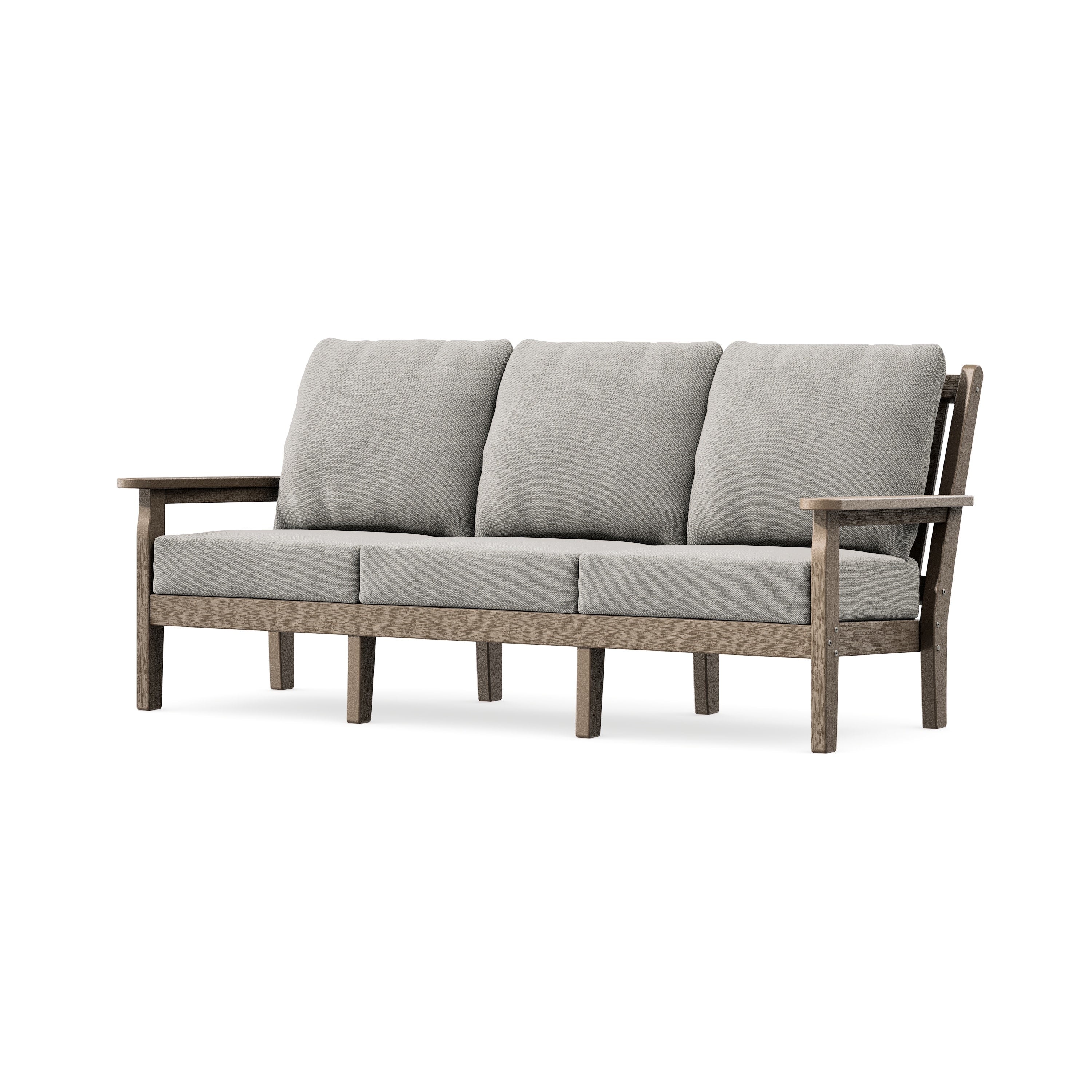 Chippendale Deep Seating Sofa in Vintage Sahara / Weathered Tweed