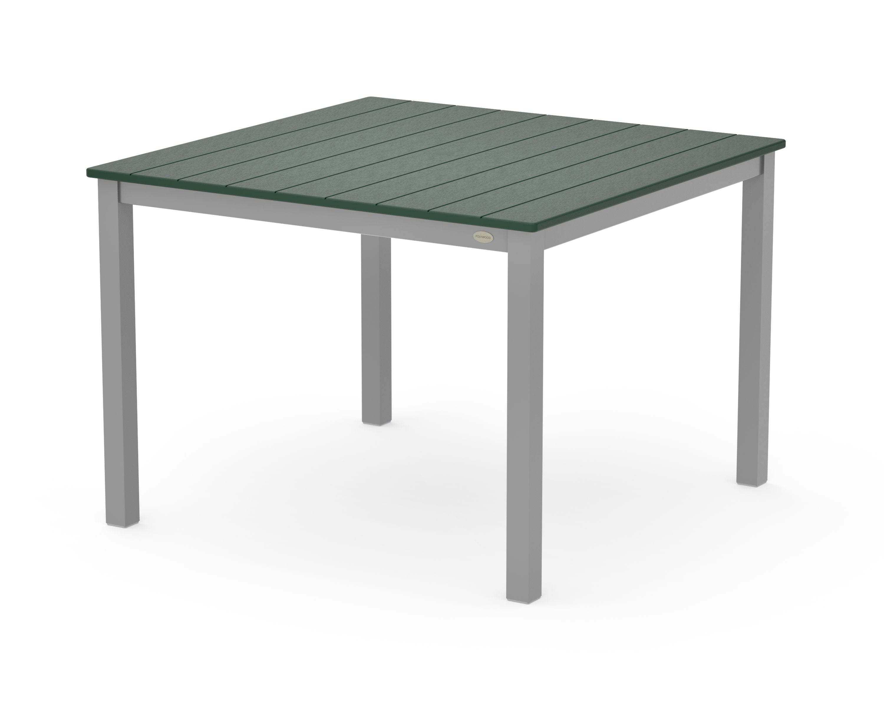 Main Street 42 x 42 Dining Table in Silver / Green