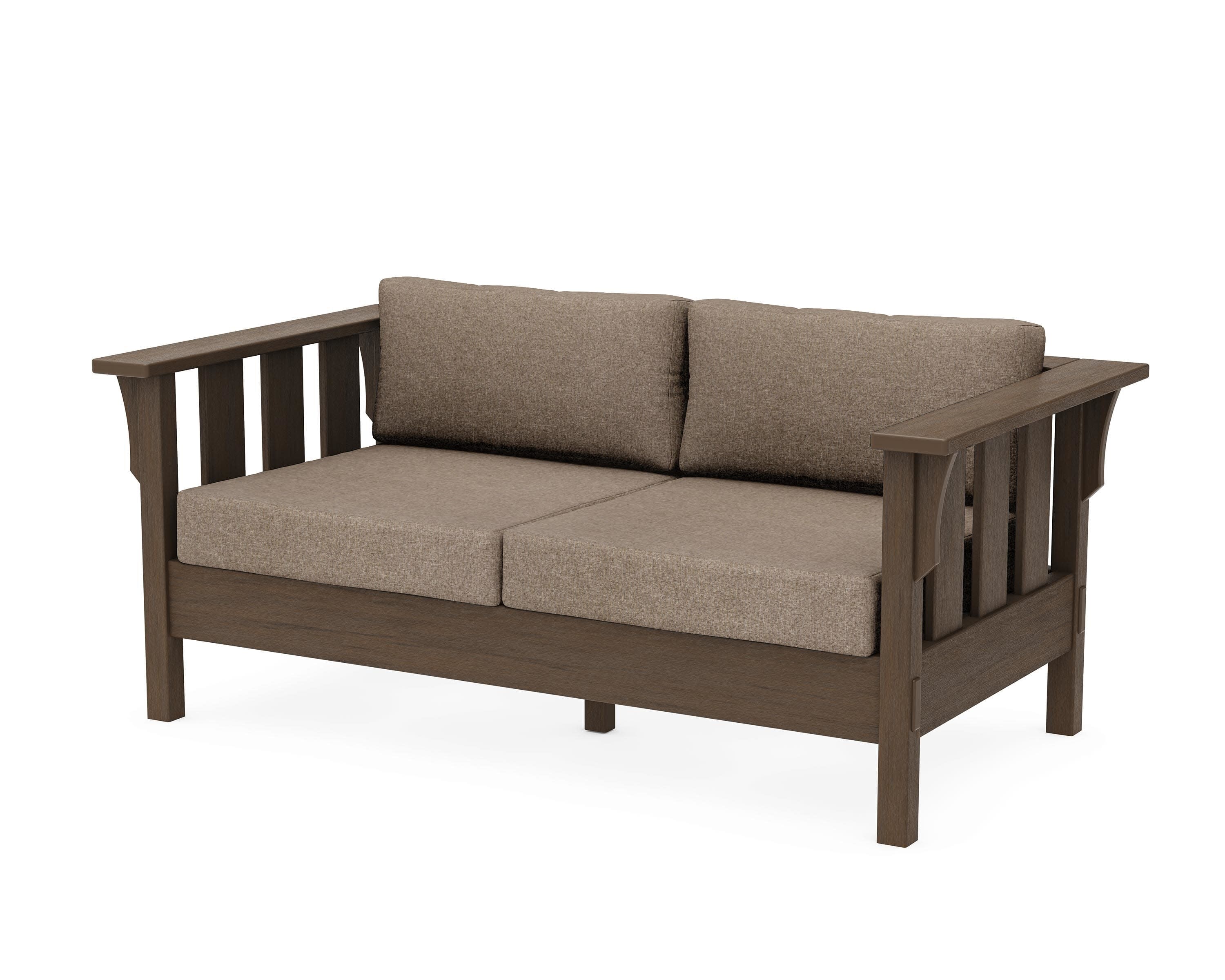 Acadia Deep Seating Loveseat in Kona / Spiced Burlap
