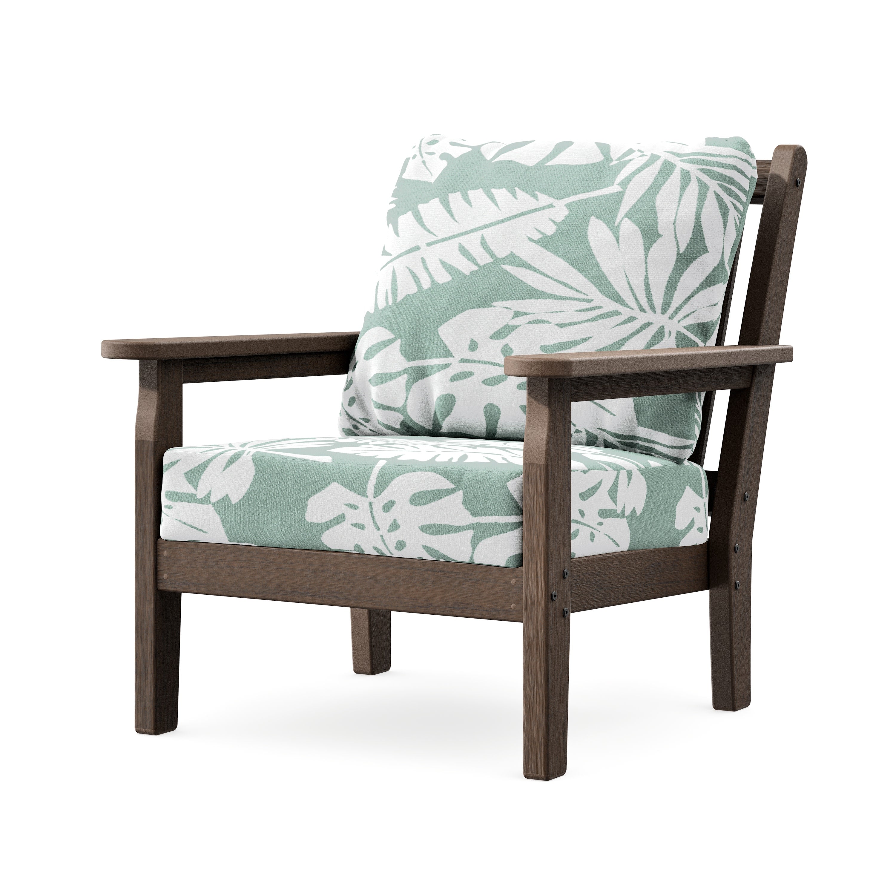 Chippendale Deep Seating Chair in Kona / Leaf Glacier Spa