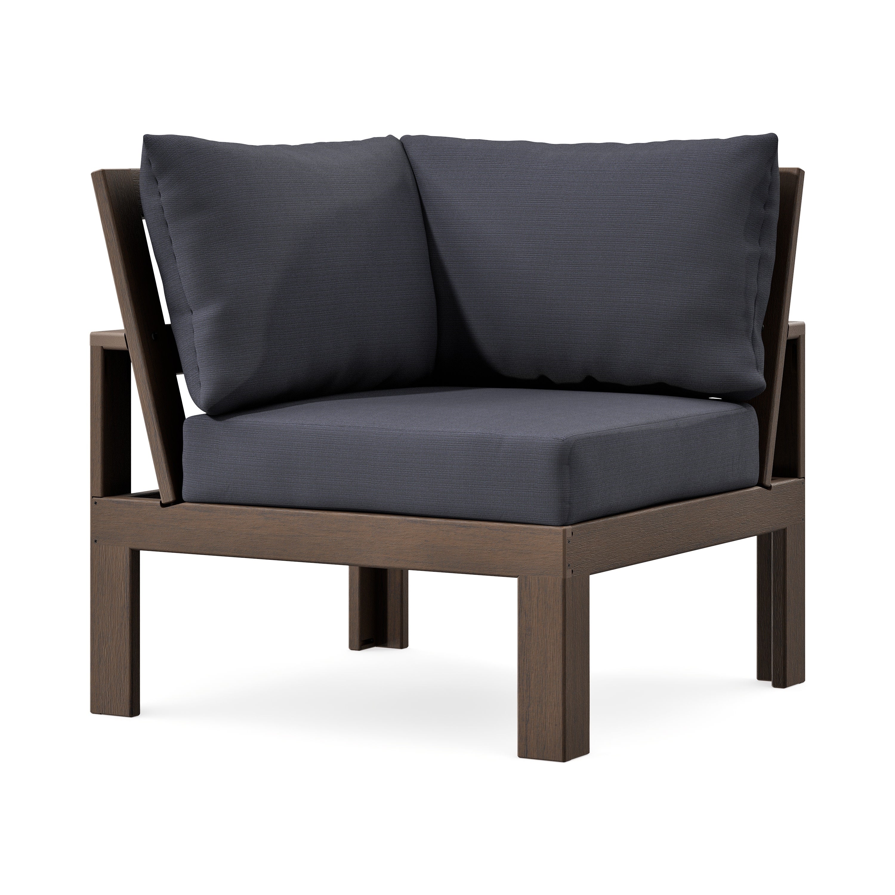 Modular Corner Chair in Kona / Midnight Linen