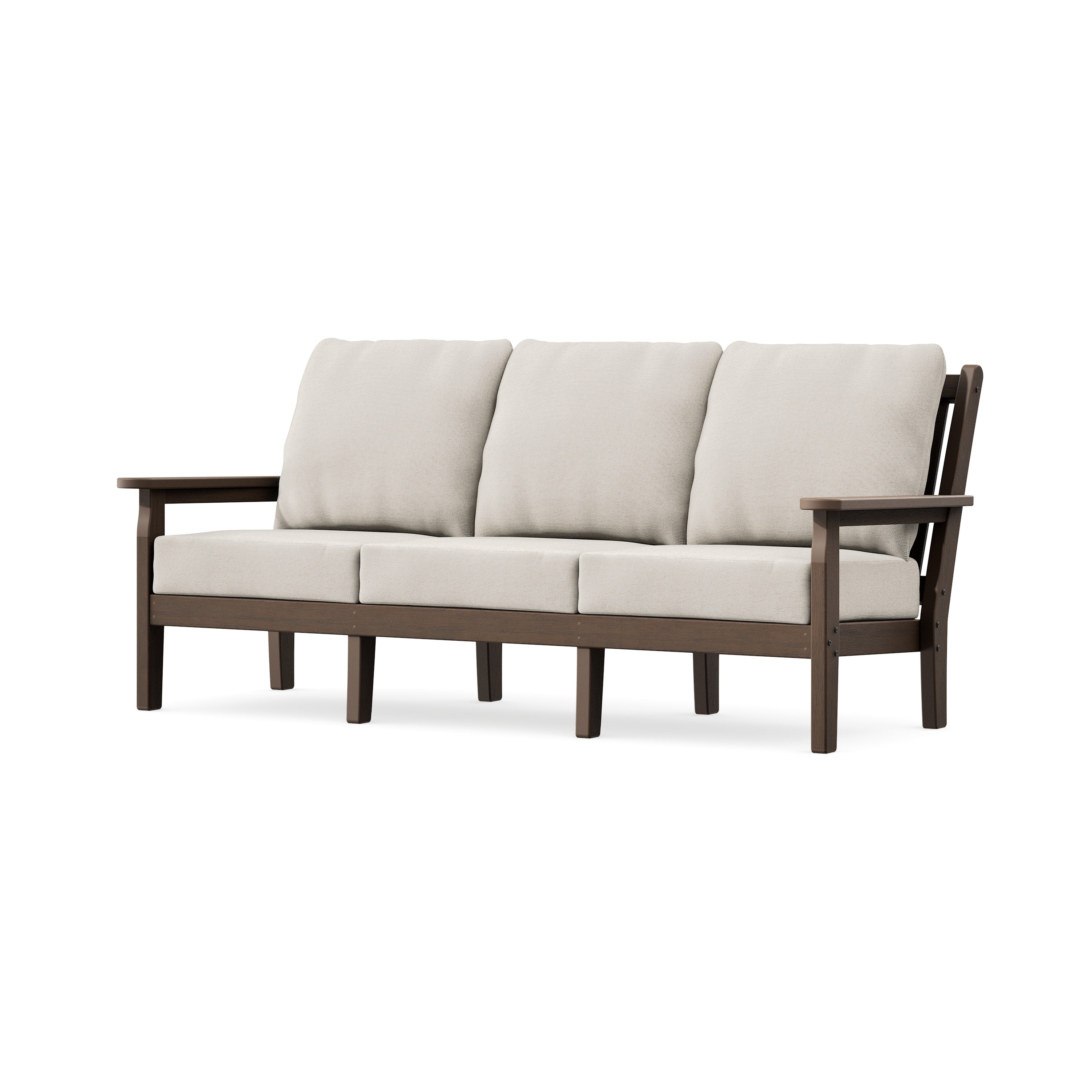 Chippendale Deep Seating Sofa in Kona / Dune Burlap