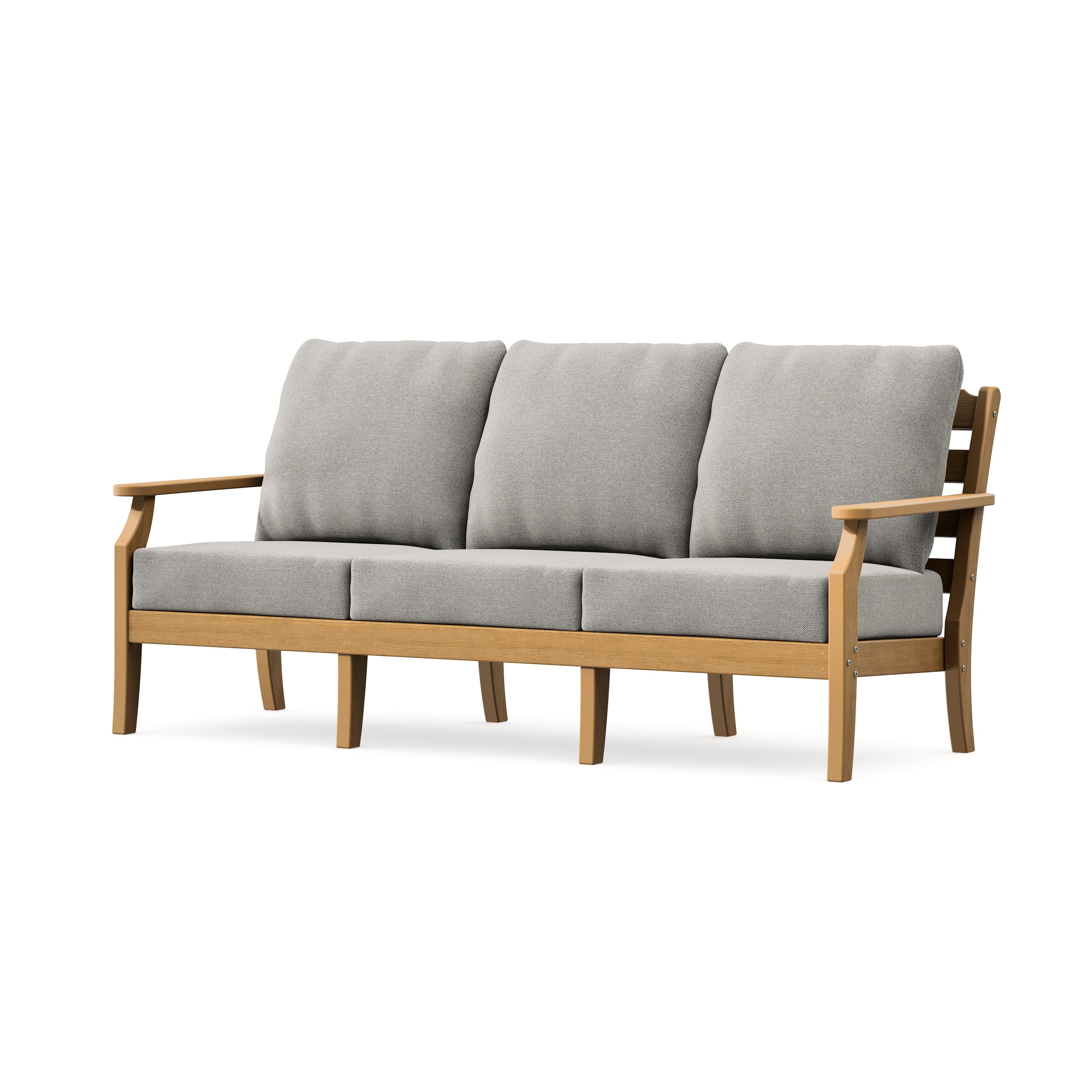 Savannah Deep Seating Sofa in Natural / Weathered Tweed