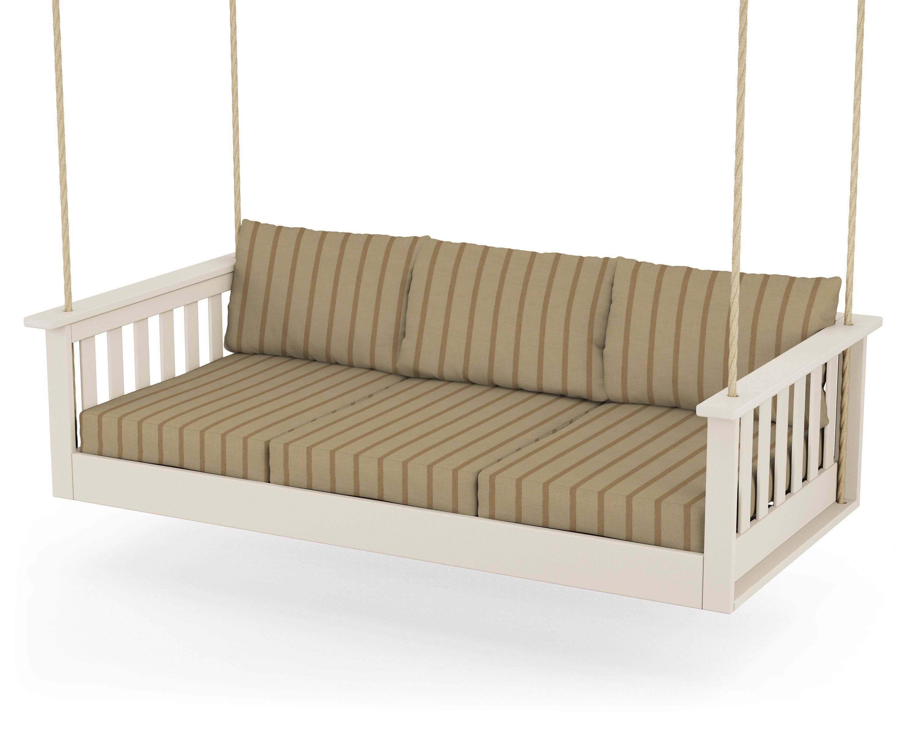 Vineyard Daybed Swing in Sand / Unwind Driftwood