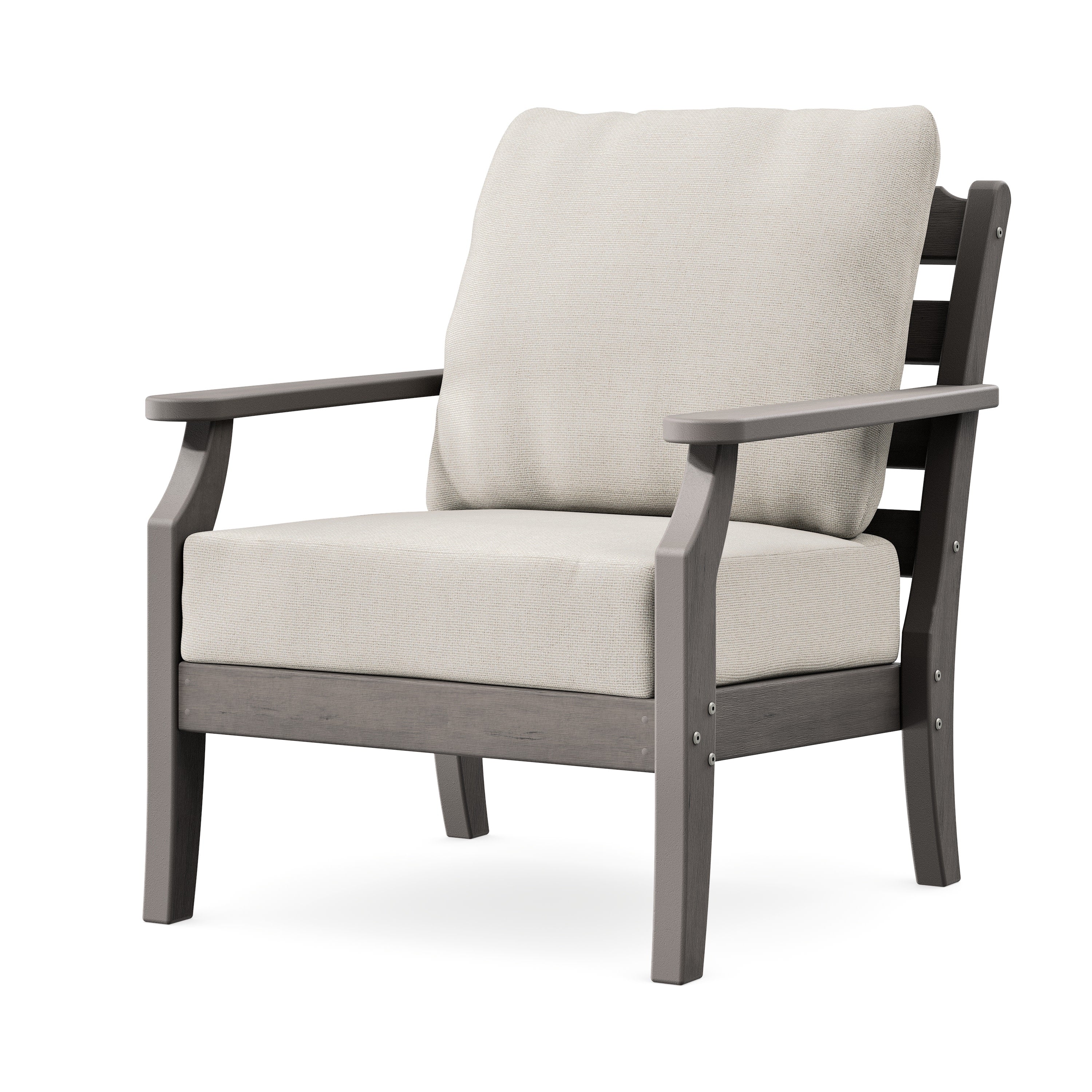 Savannah Deep Seating Chair in Driftwood / Dune Burlap