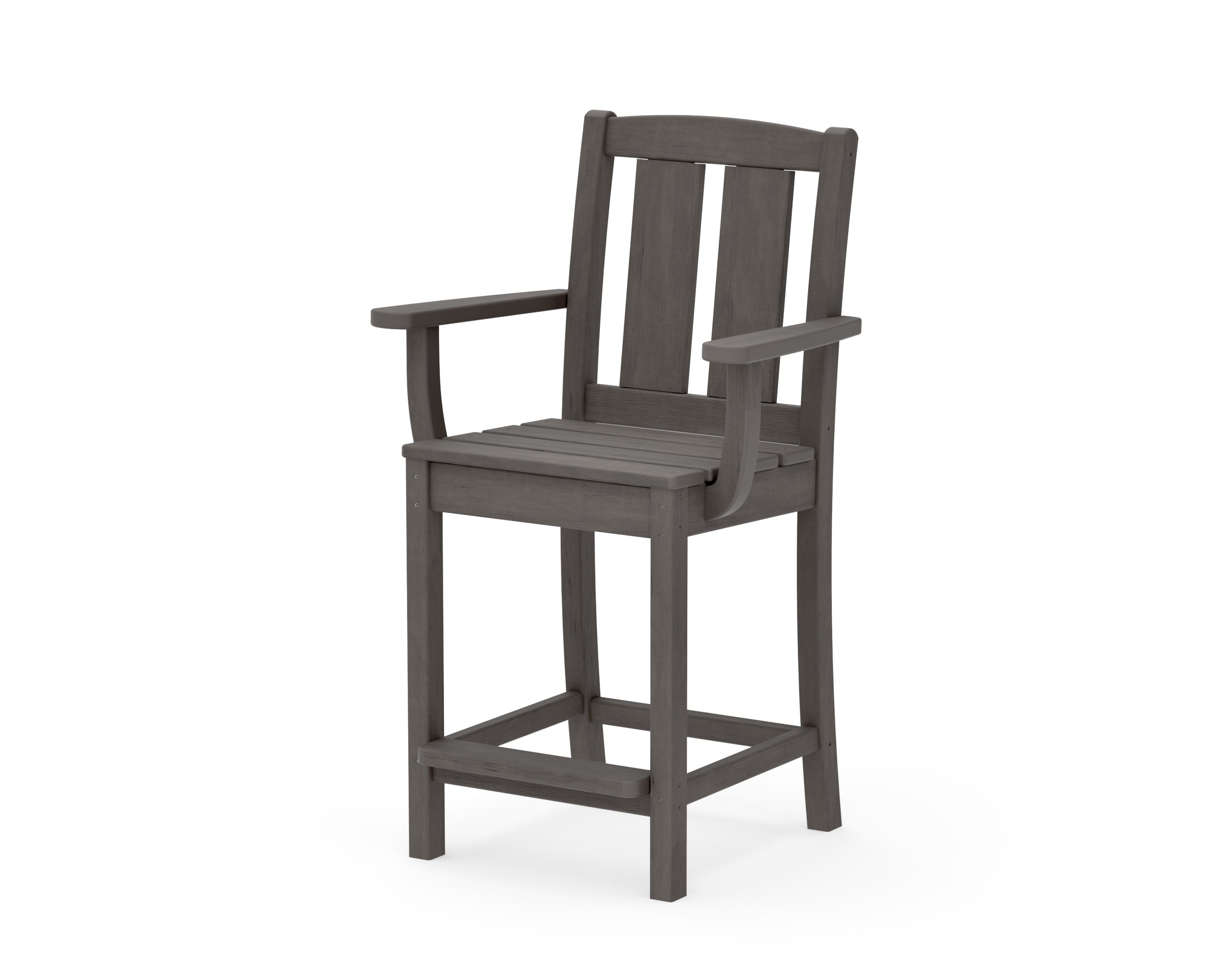 Mission Counter Arm Chair in Driftwood