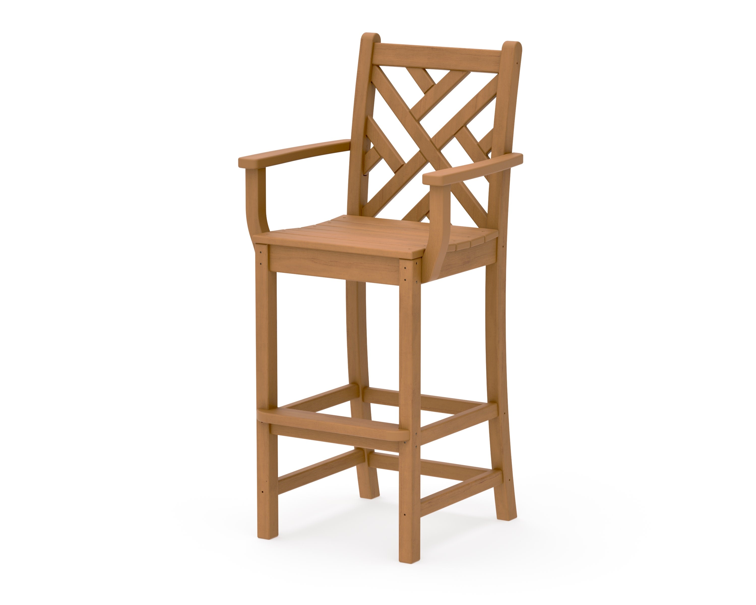 Chippendale Bar Arm Chair in Natural