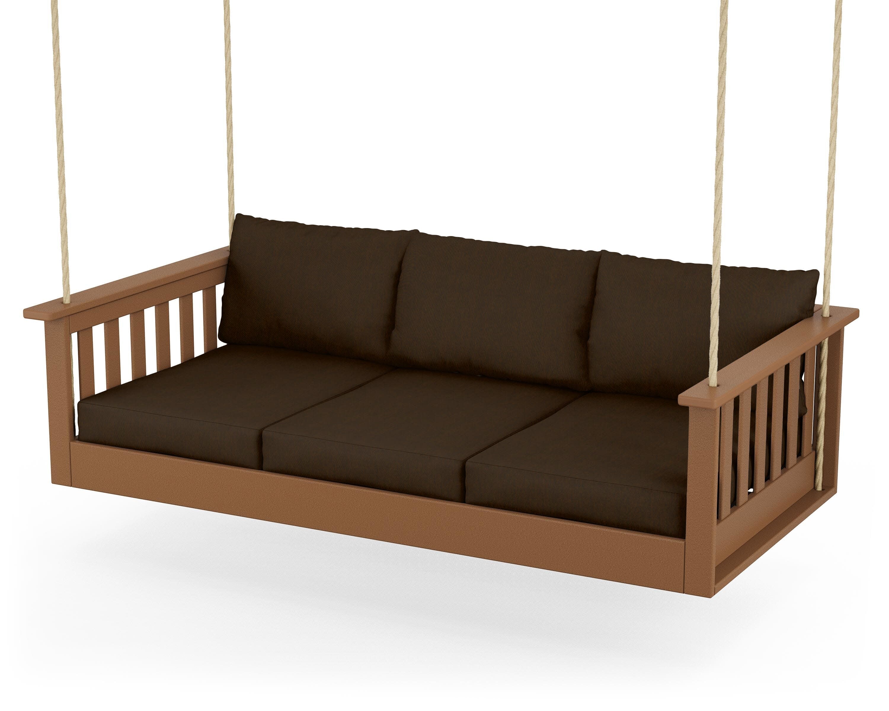 Vineyard Daybed Swing in Teak / Canvas Java