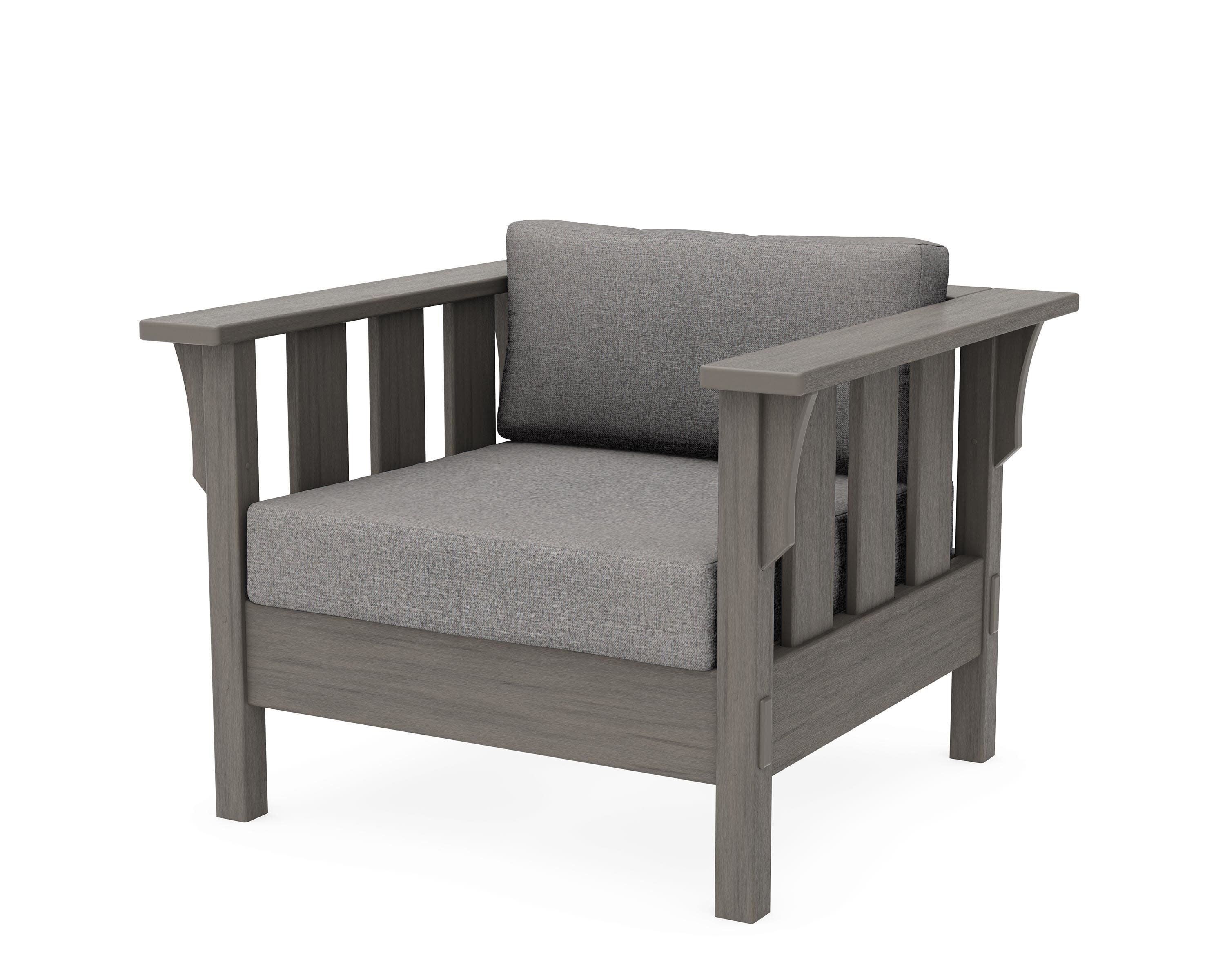 Acadia Deep Seating Chair in Driftwood / Grey Mist