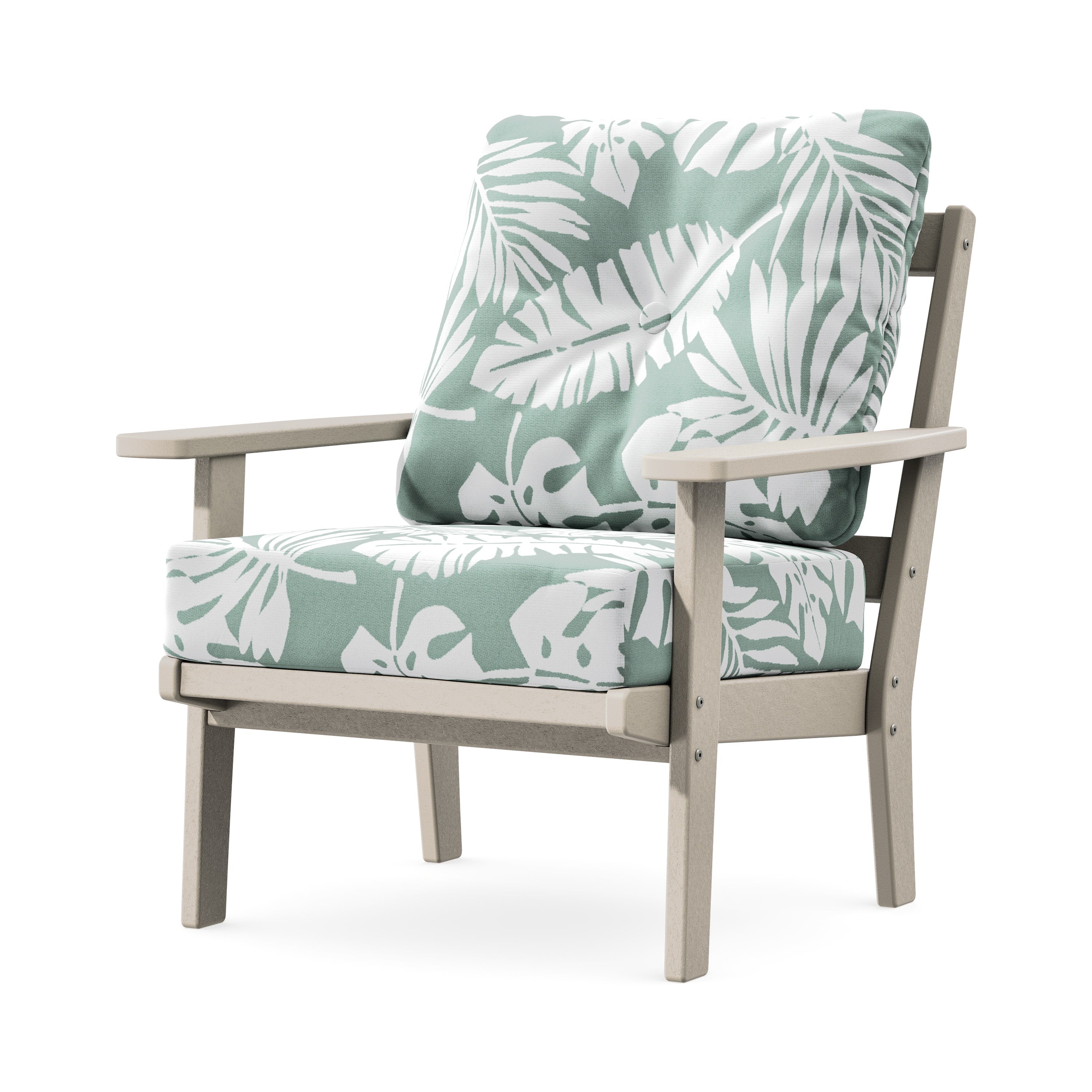 Prairie Deep Seating Chair in Sand / Leaf Glacier Spa