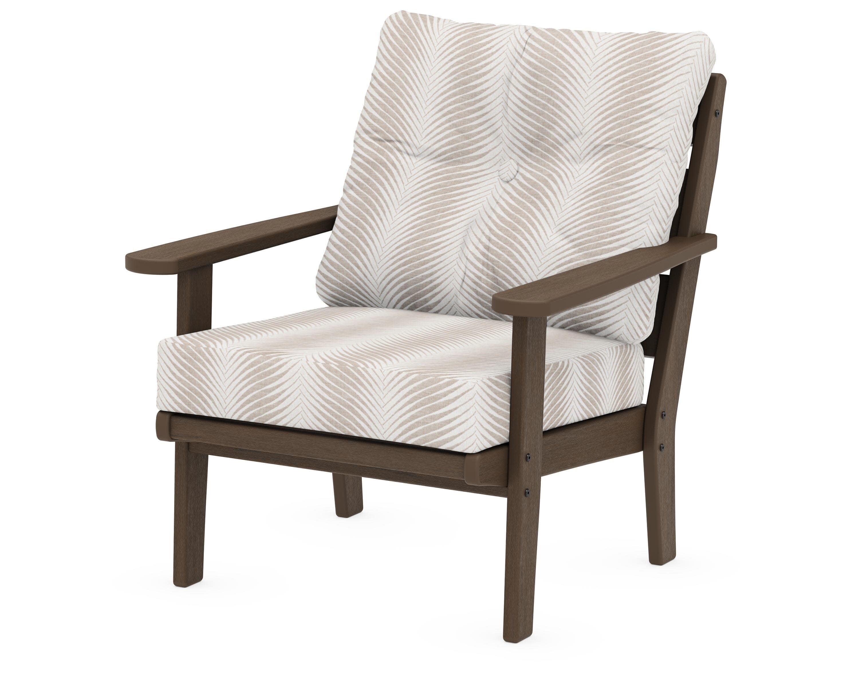 Lakeside Deep Seating Chair in Kona / Clock Out Cloud