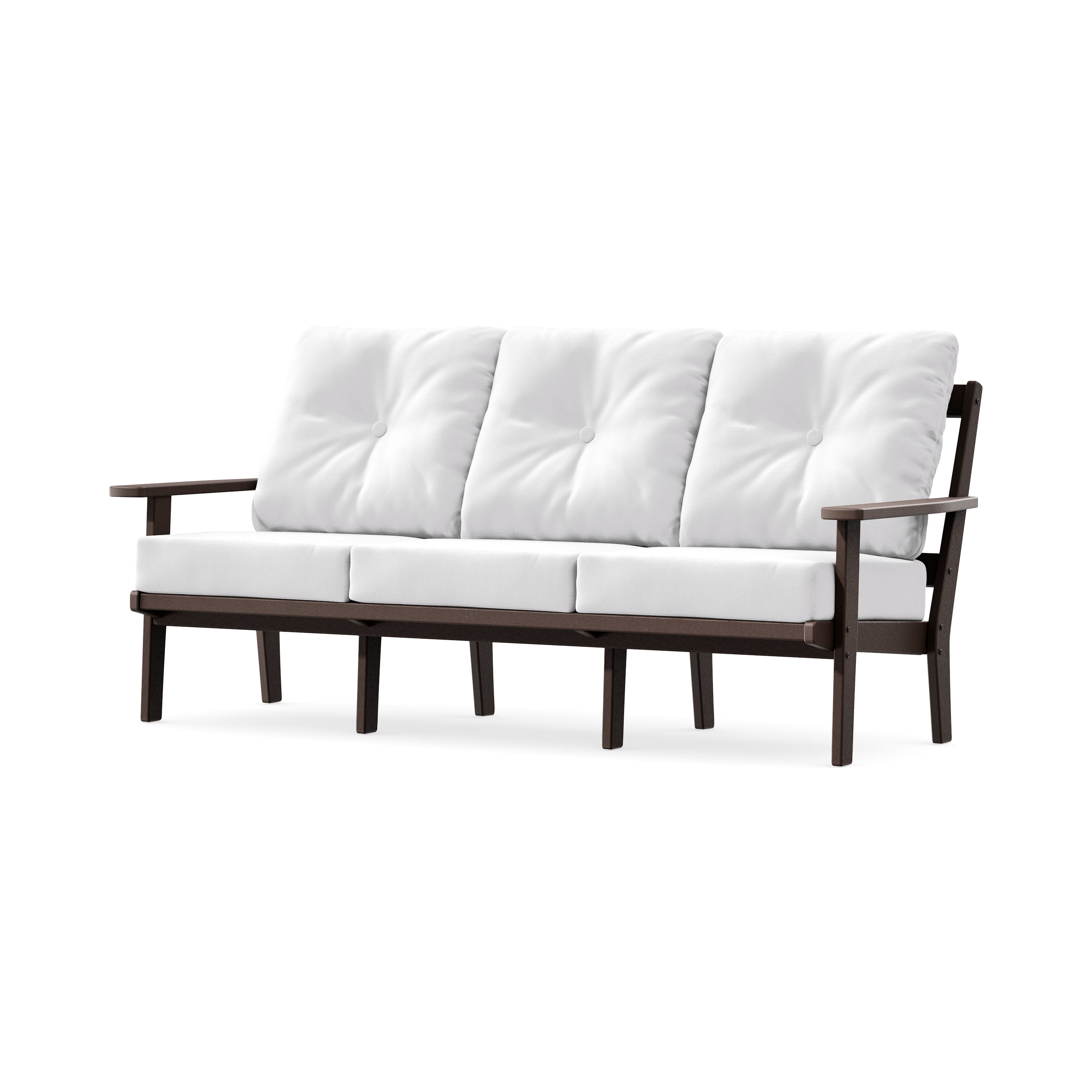 Oxford Deep Seating Sofa in Mahogany / Natural