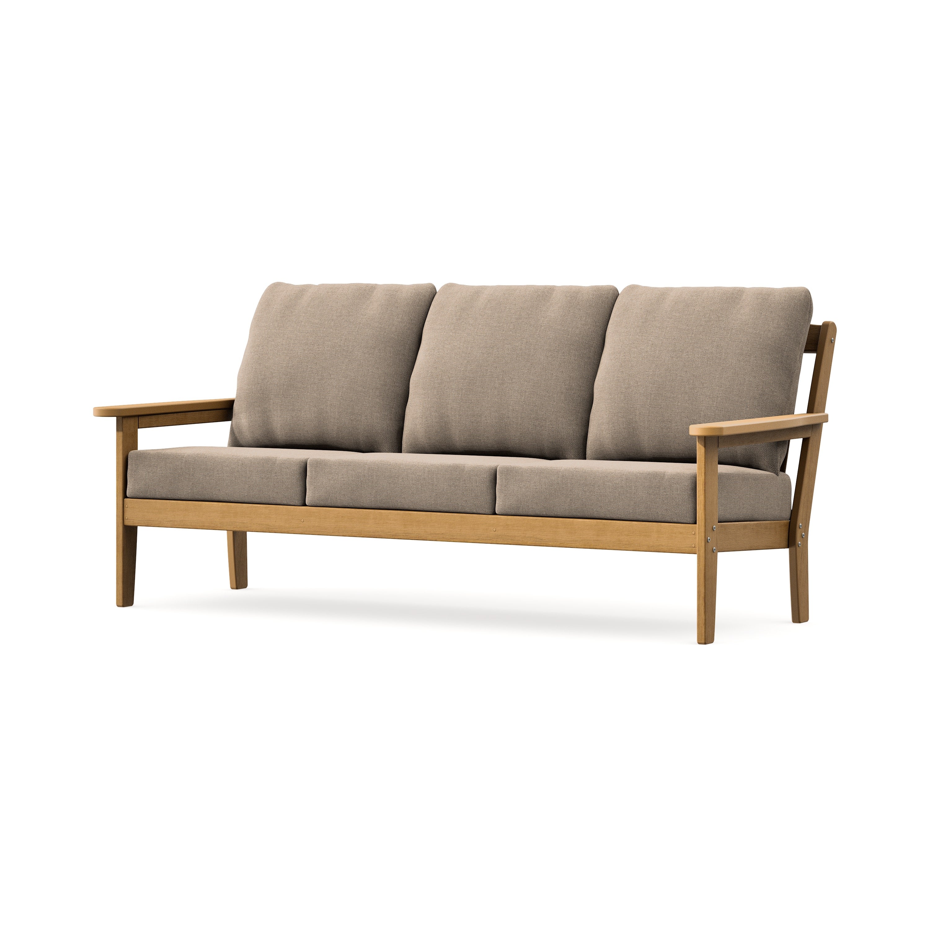 Cottage Deep Seating Sofa in Natural / Spiced Burlap