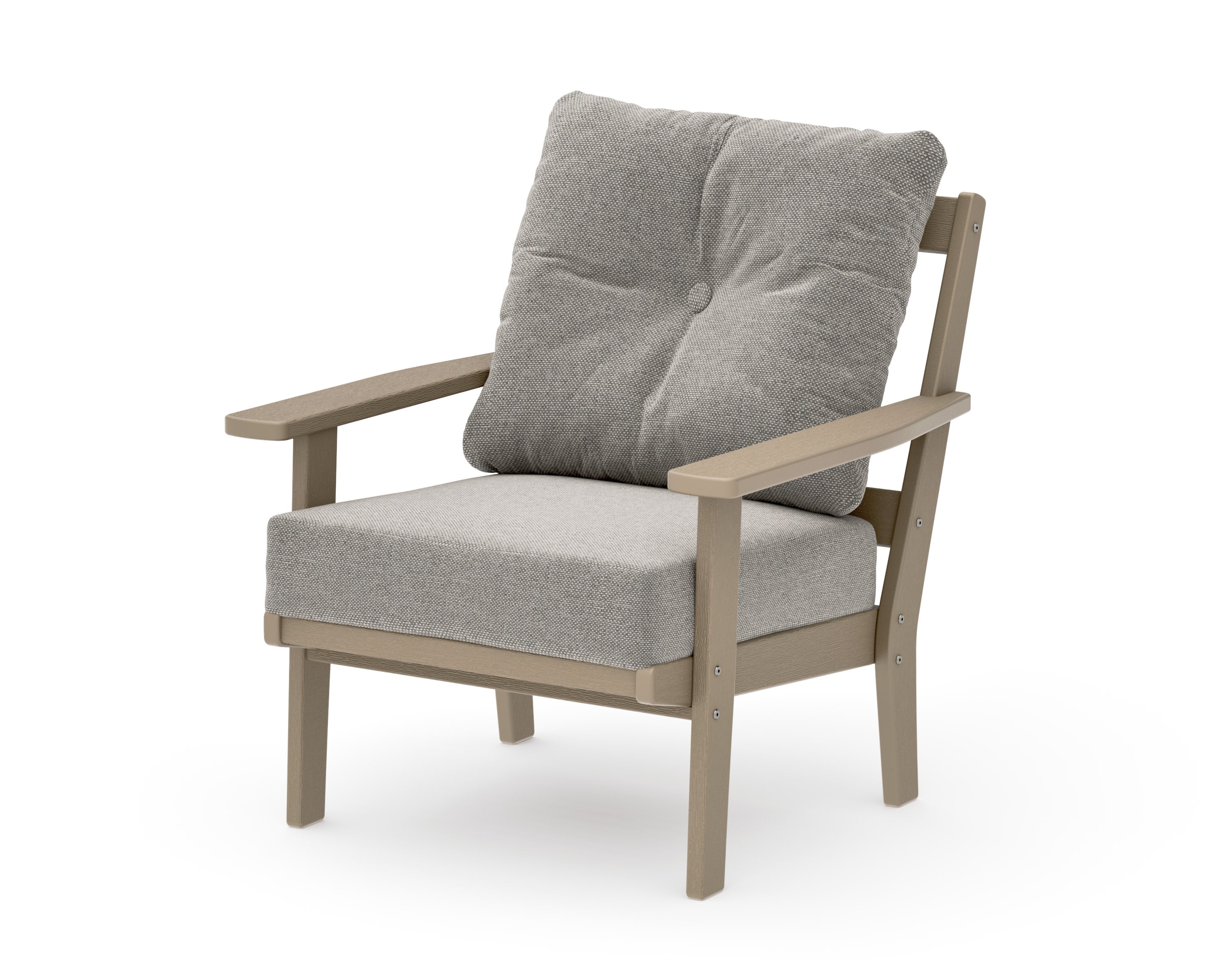 Oxford Deep Seating Chair in Vintage Sahara / Weathered Tweed