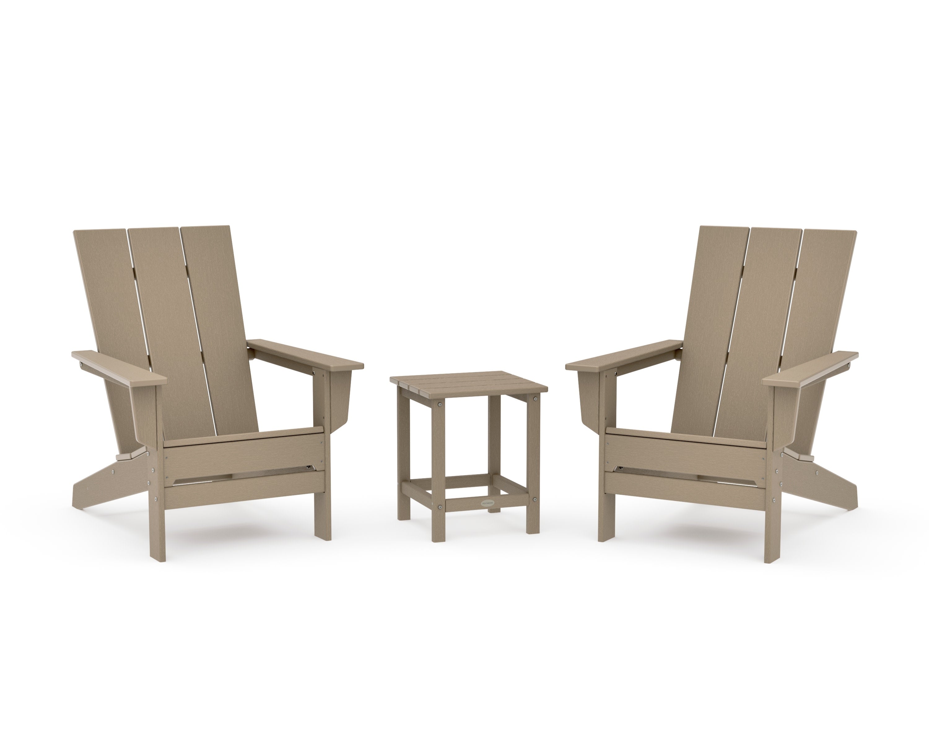 3-Piece Modern Studio Adirondack Set in Vintage Sahara