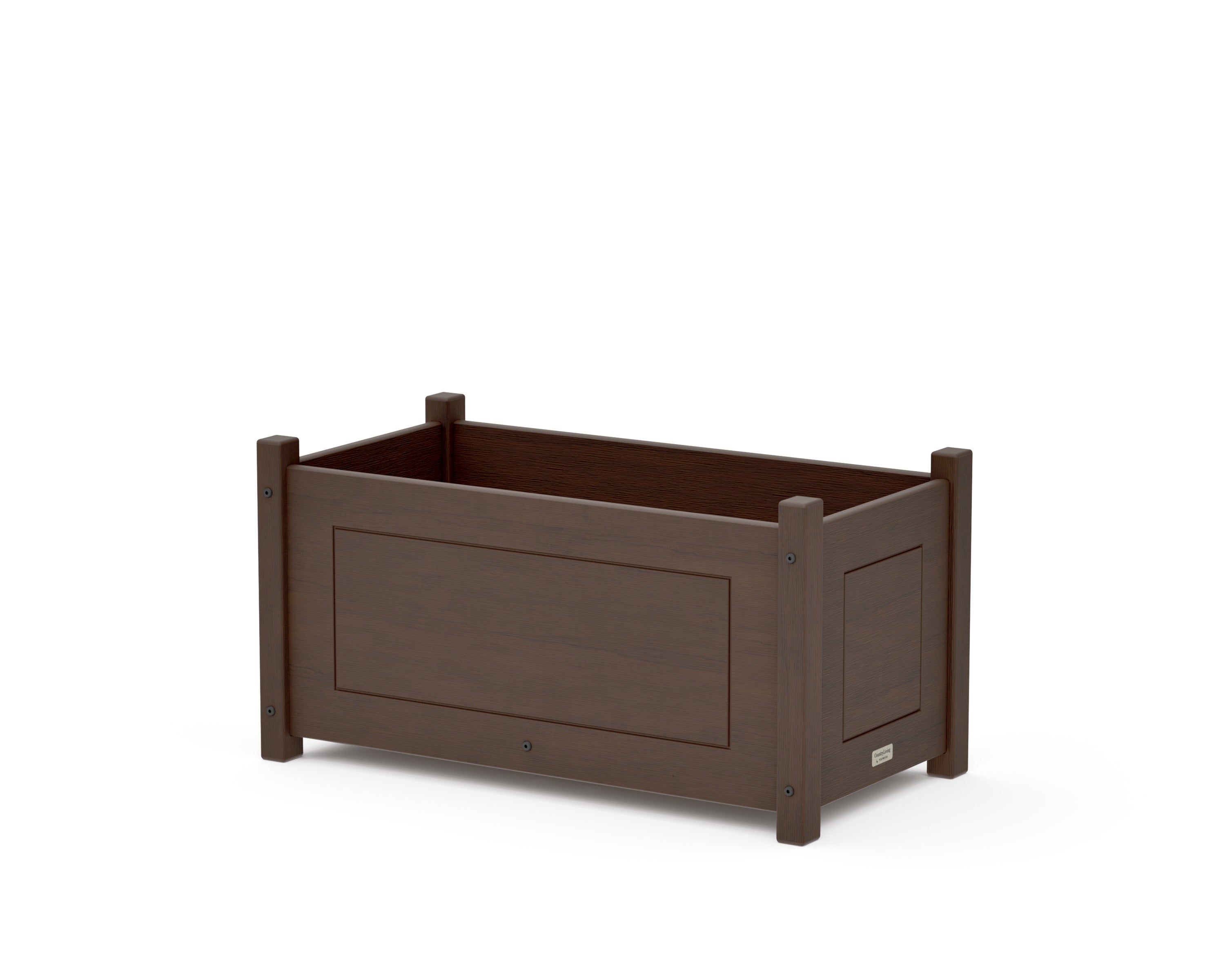 Country Living Rectangle Double Planter Box in Kona