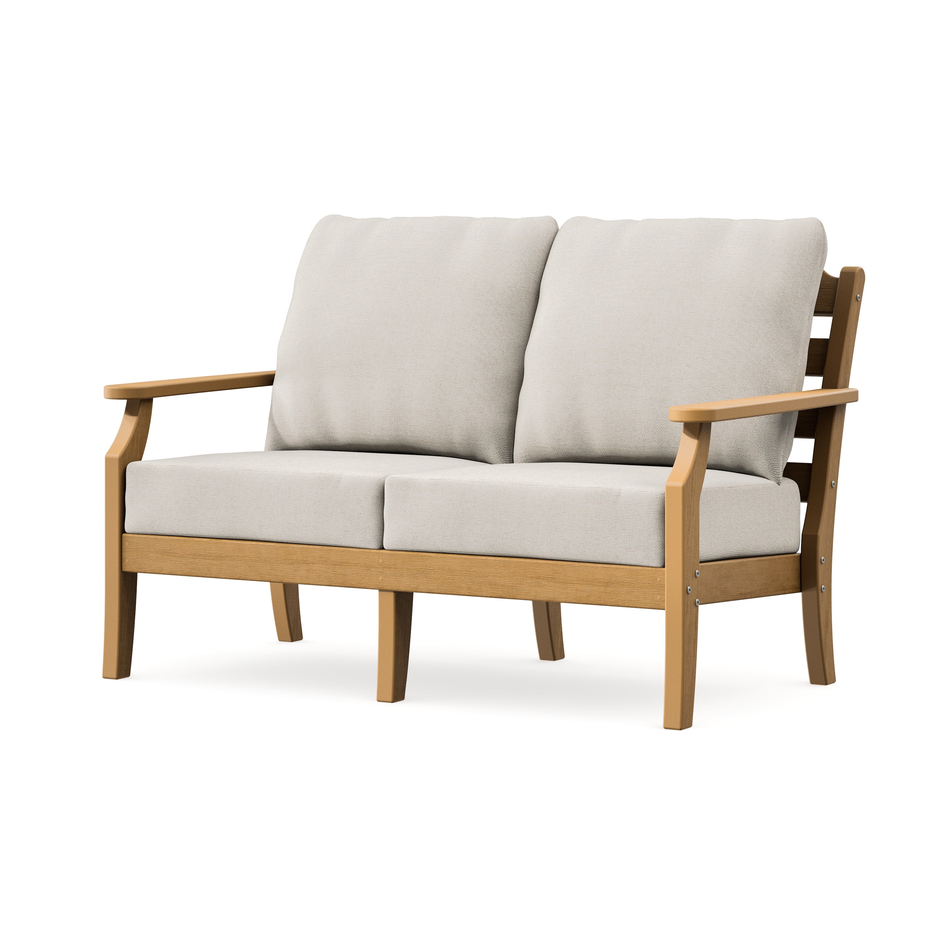 Savannah Deep Seating Loveseat in Natural / Dune Burlap