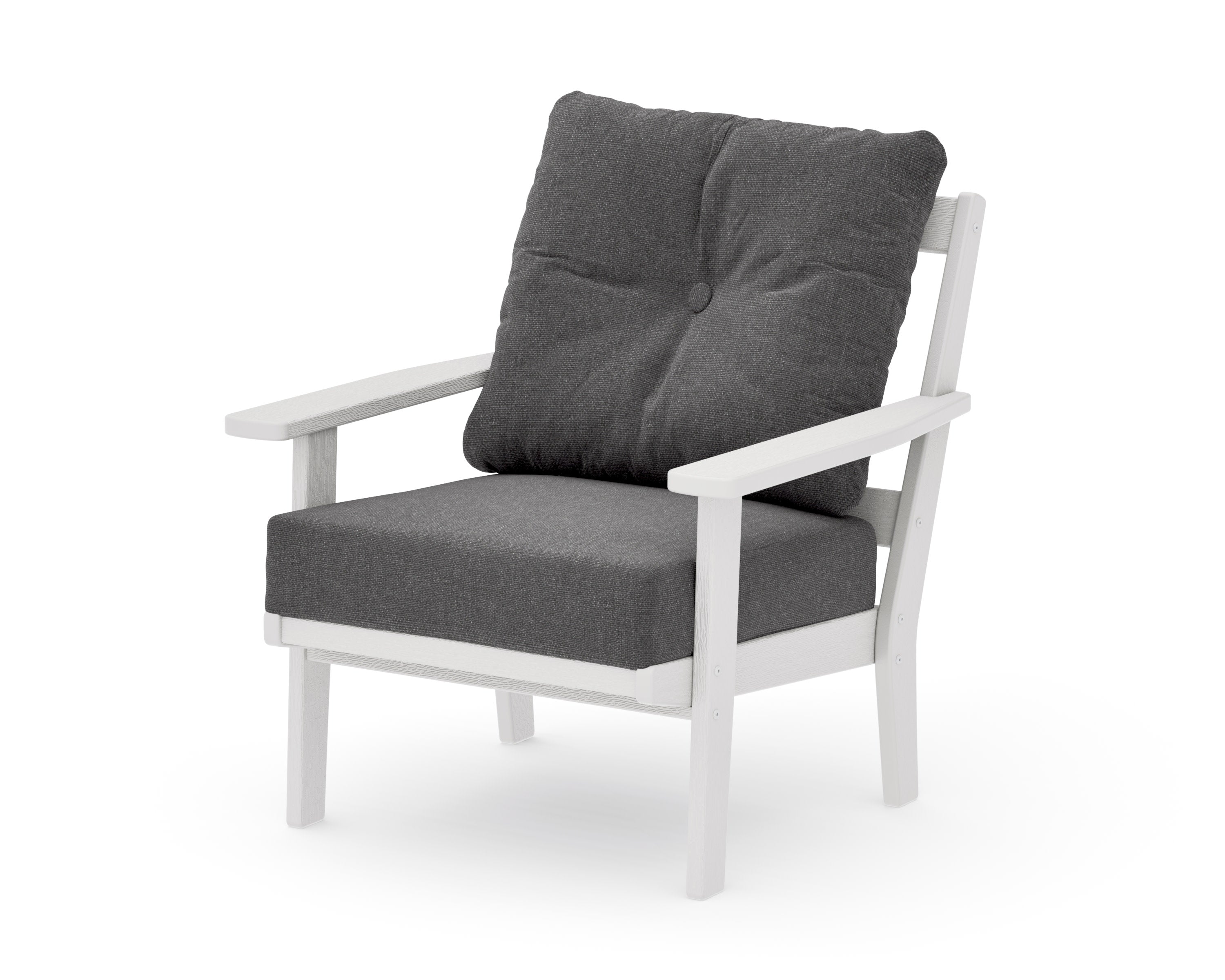 Oxford Deep Seating Chair in Vintage White / Ash Charcoal