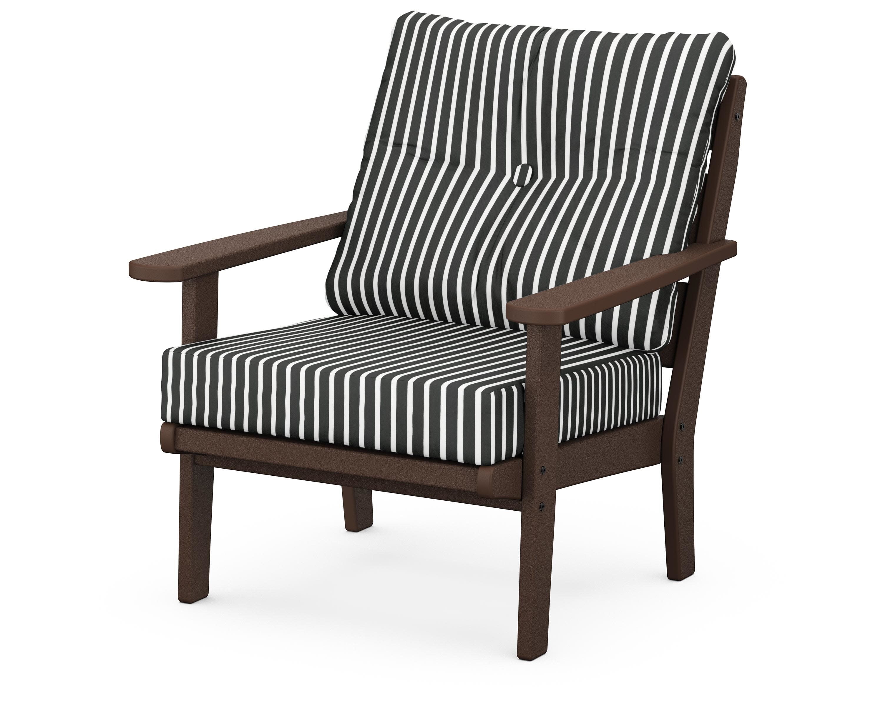 Lakeside Deep Seating Chair in Mahogany / Shore Classic