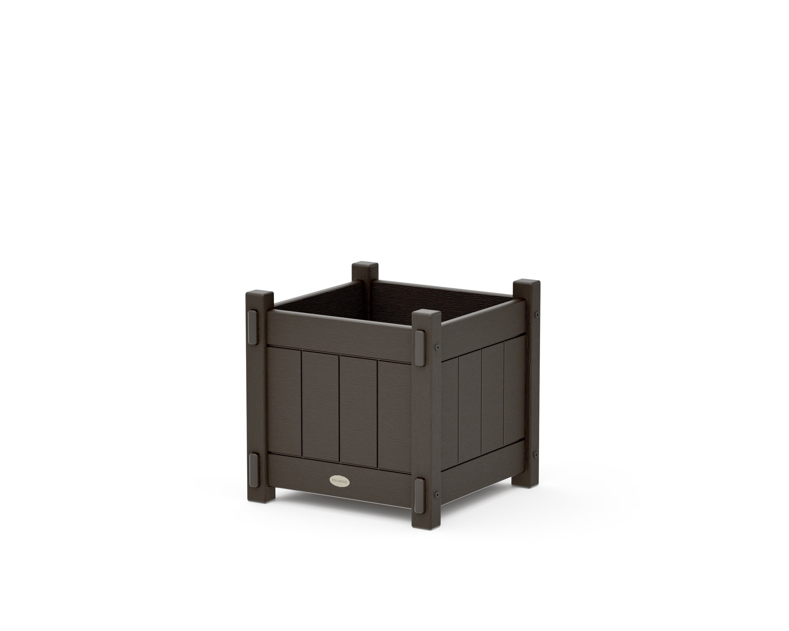 Vineyard Square Planter Box in Vintage Coffee