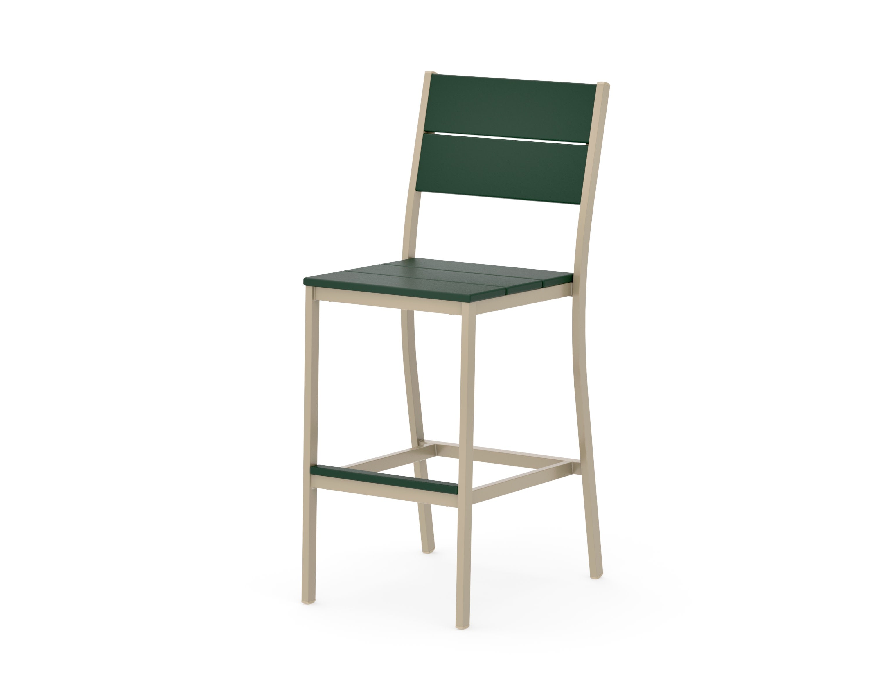 Main Street Bar Side Chair in Sand / Green
