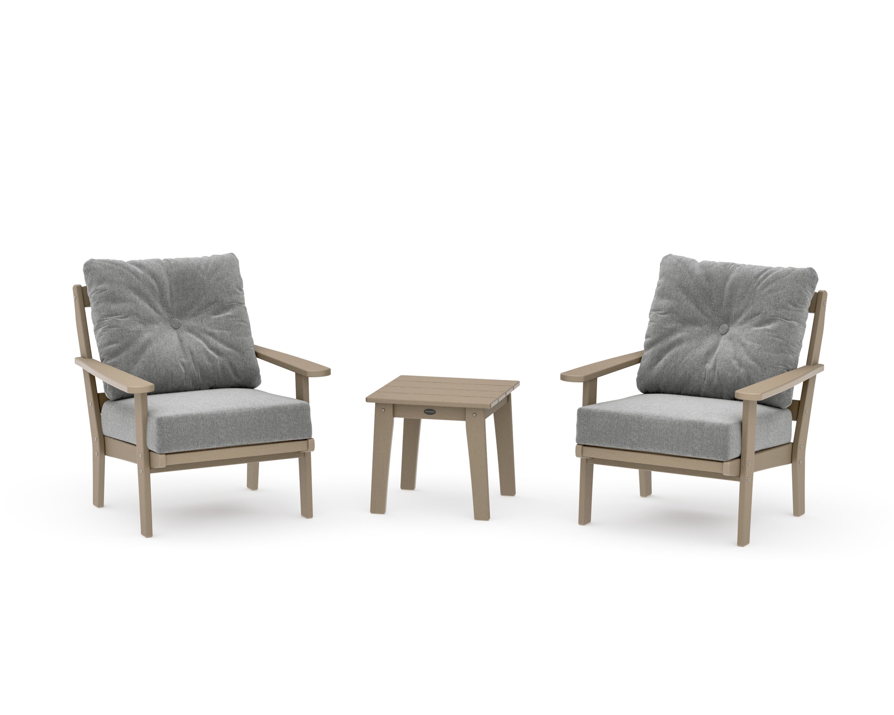 Mission 3-Piece Deep Seating Set in Vintage Sahara / Grey Mist