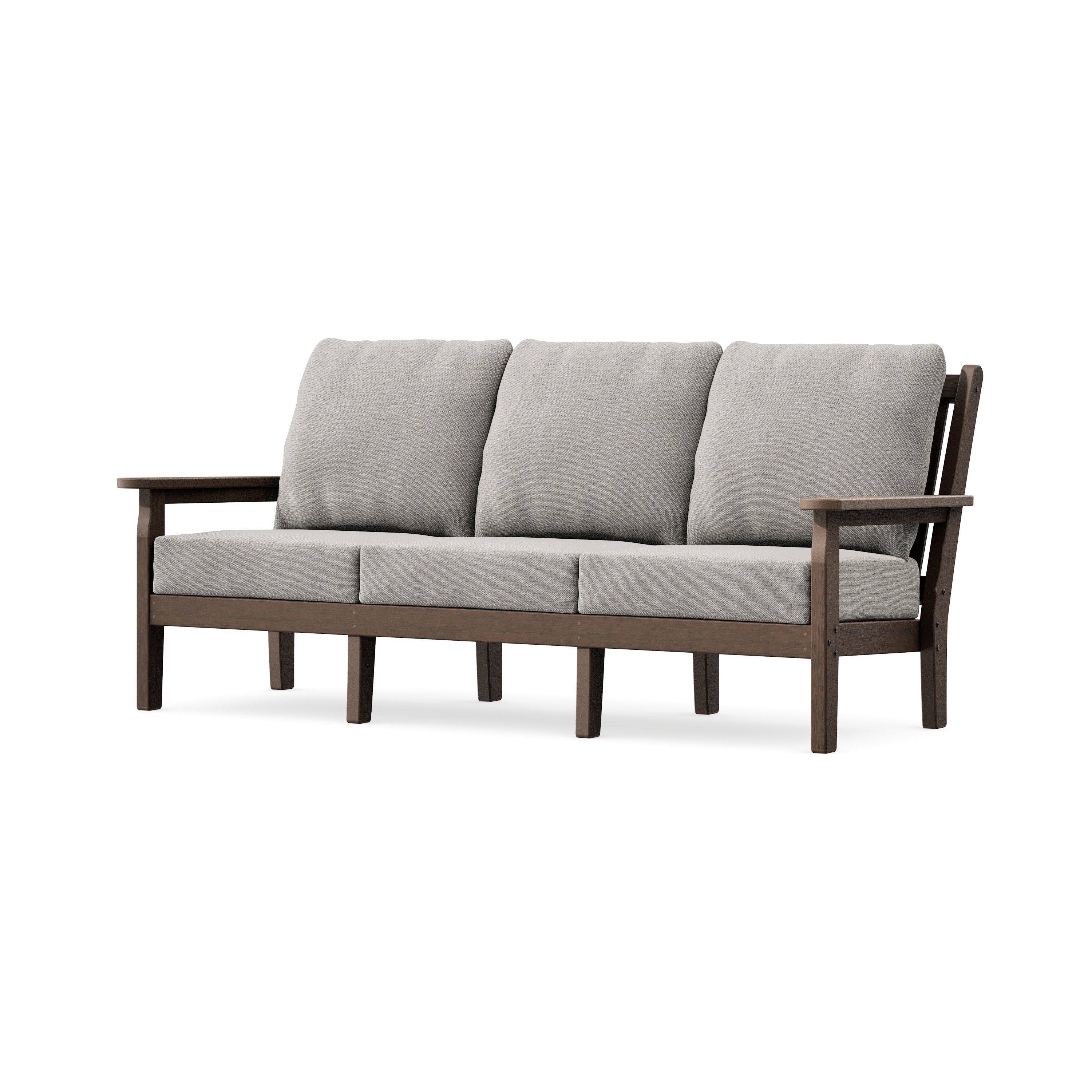 Chippendale Deep Seating Sofa in Kona / Weathered Tweed