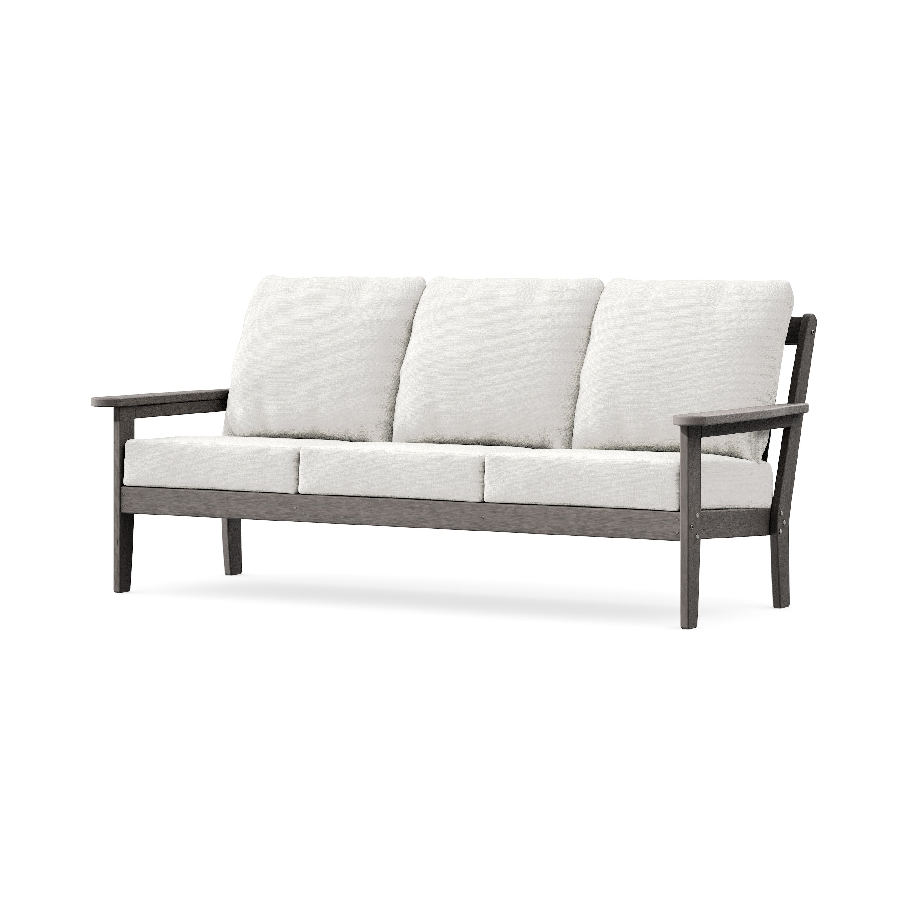 Cottage Deep Seating Sofa in Driftwood / Natural Linen