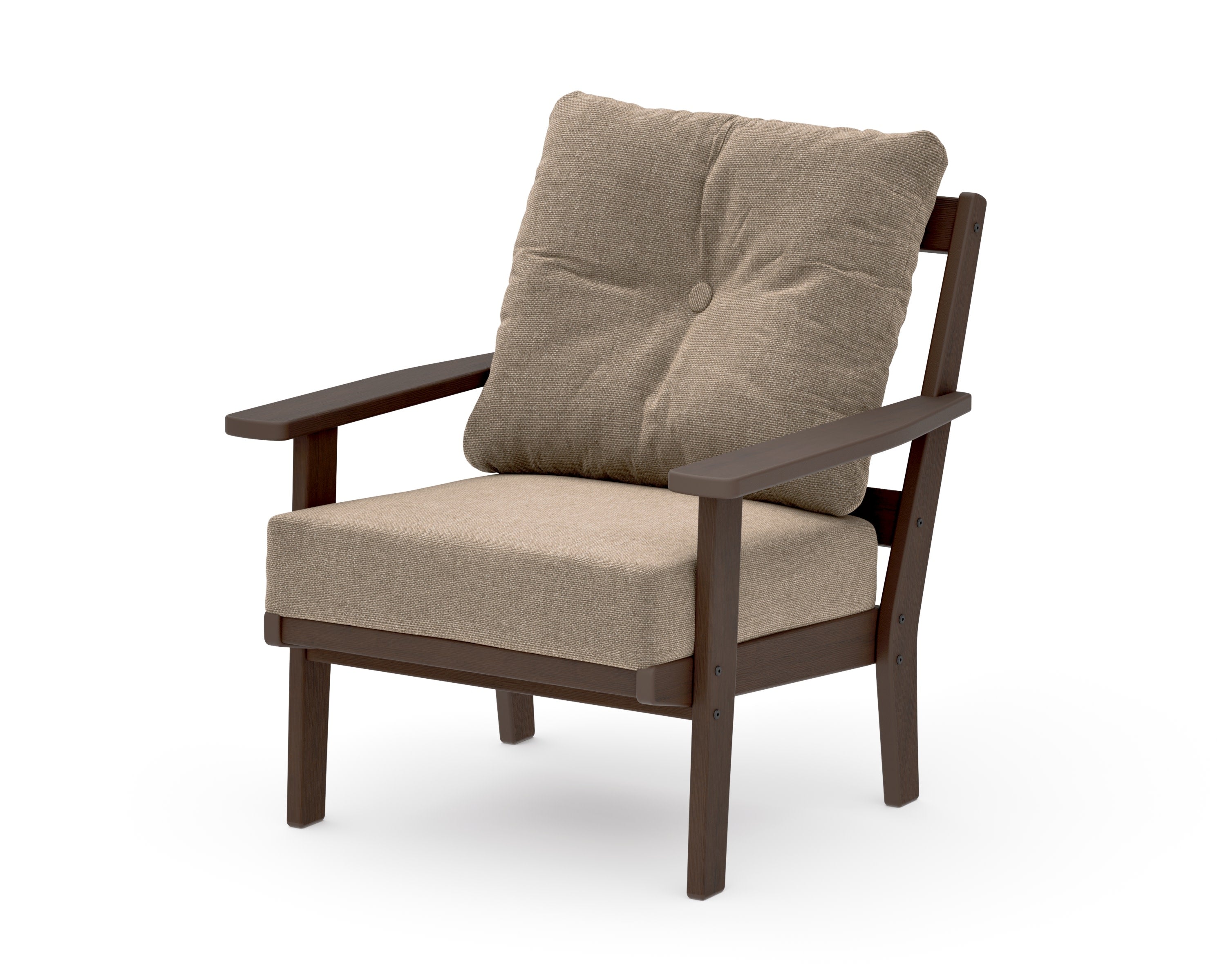 Oxford Deep Seating Chair in Kona / Spiced Burlap