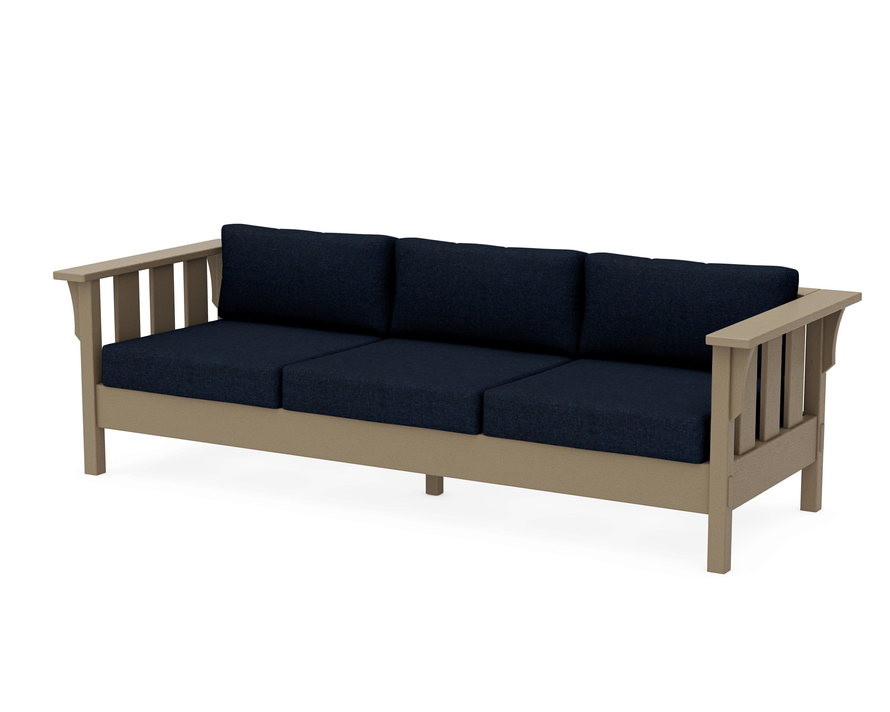 Acadia Deep Seating Sofa in Vintage Sahara / Marine Indigo