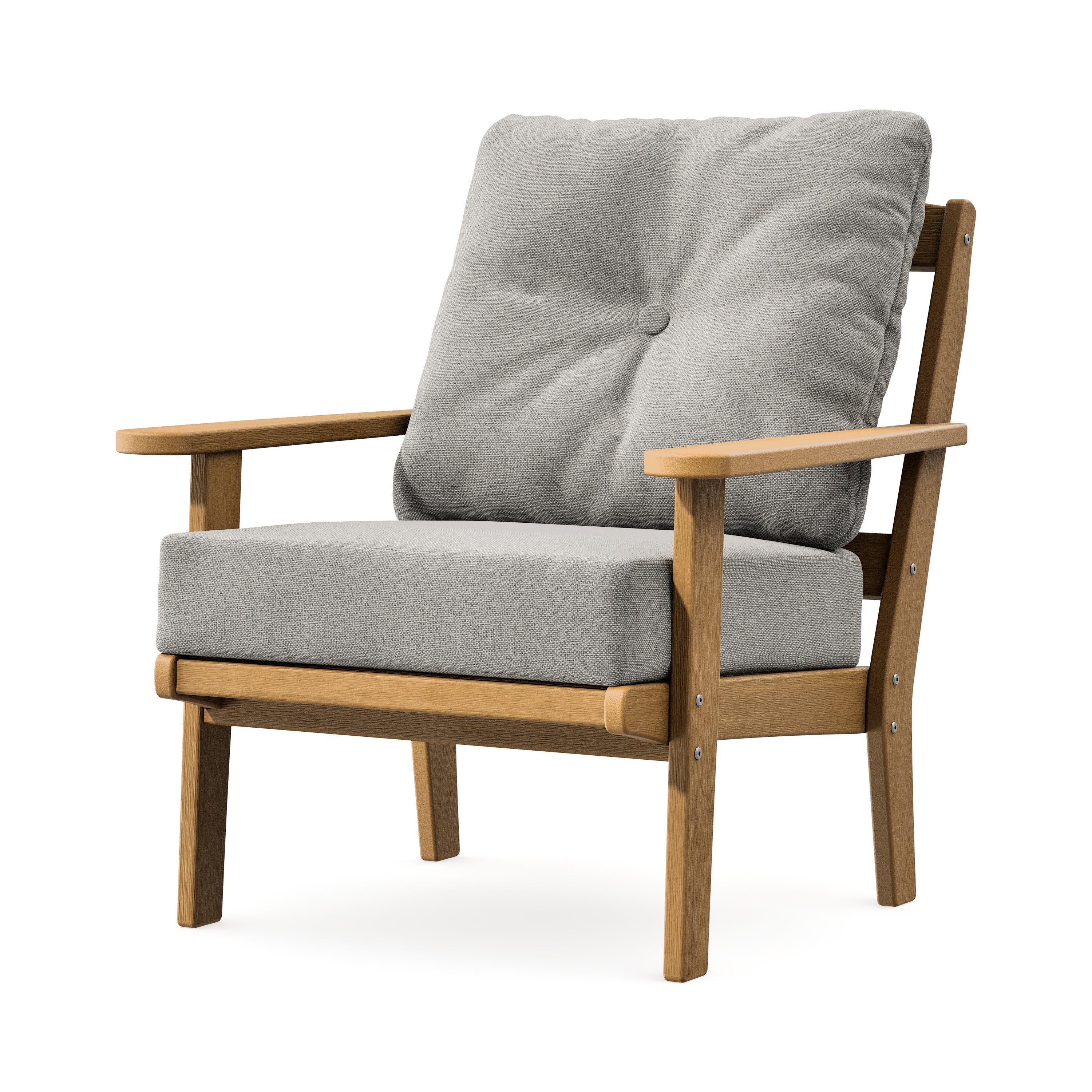 Mission Deep Seating Chair in Natural / Weathered Tweed