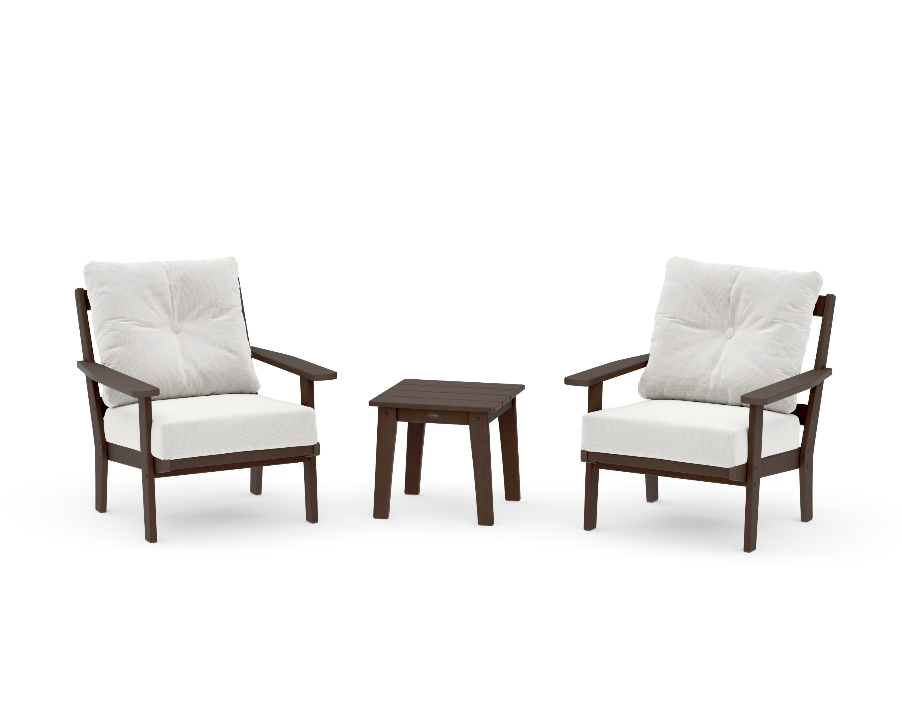Oxford 3-Piece Deep Seating Set in Kona / Natural Linen
