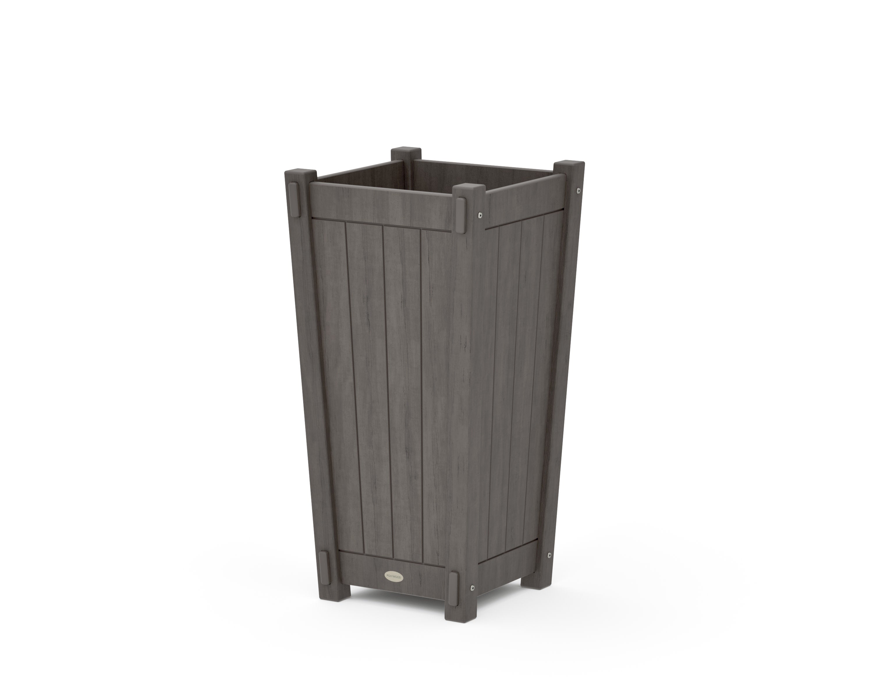 Vineyard Tapered Square Planter Box in Driftwood