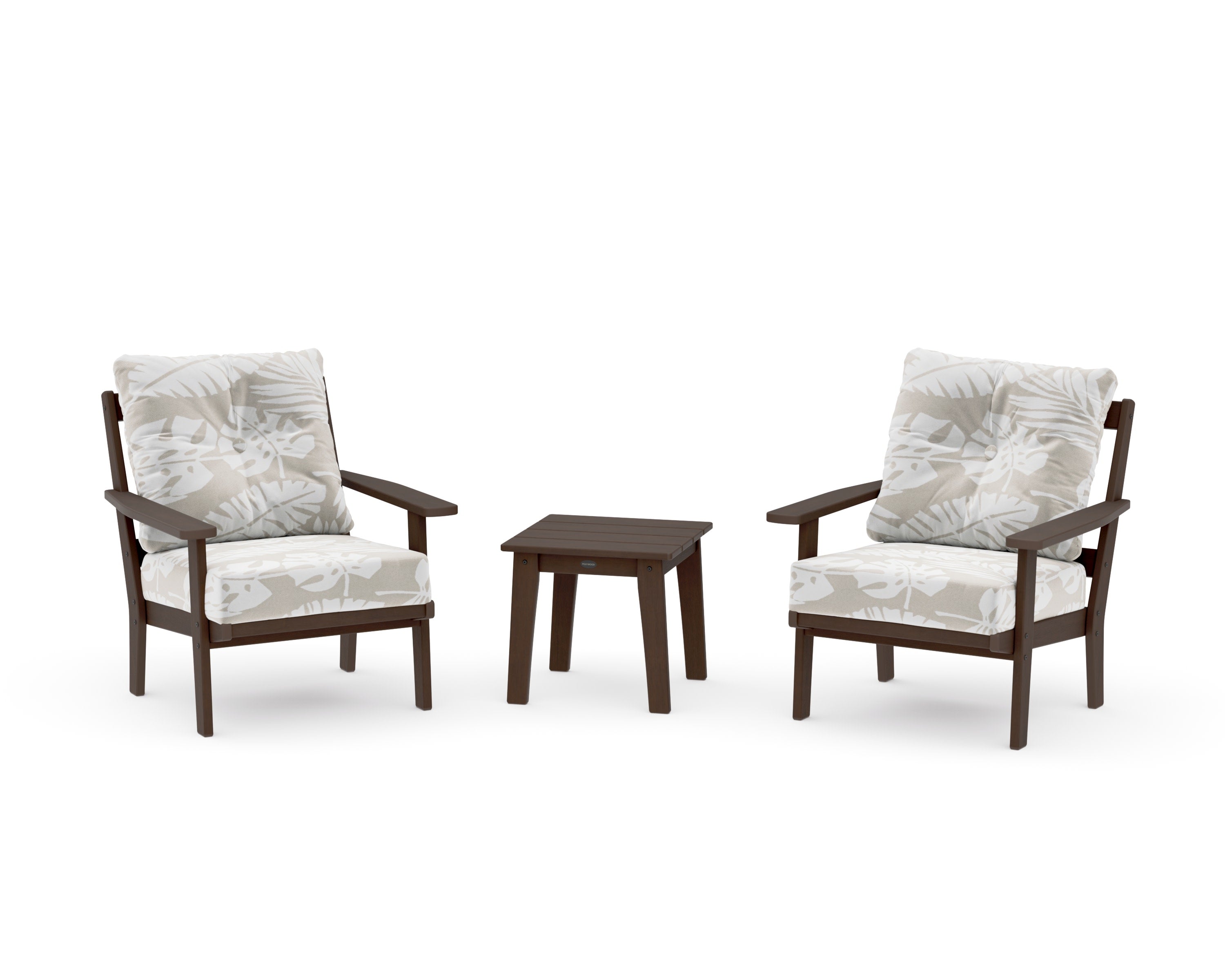 Oxford 3-Piece Deep Seating Set in Kona / Leaf Dune Burlap
