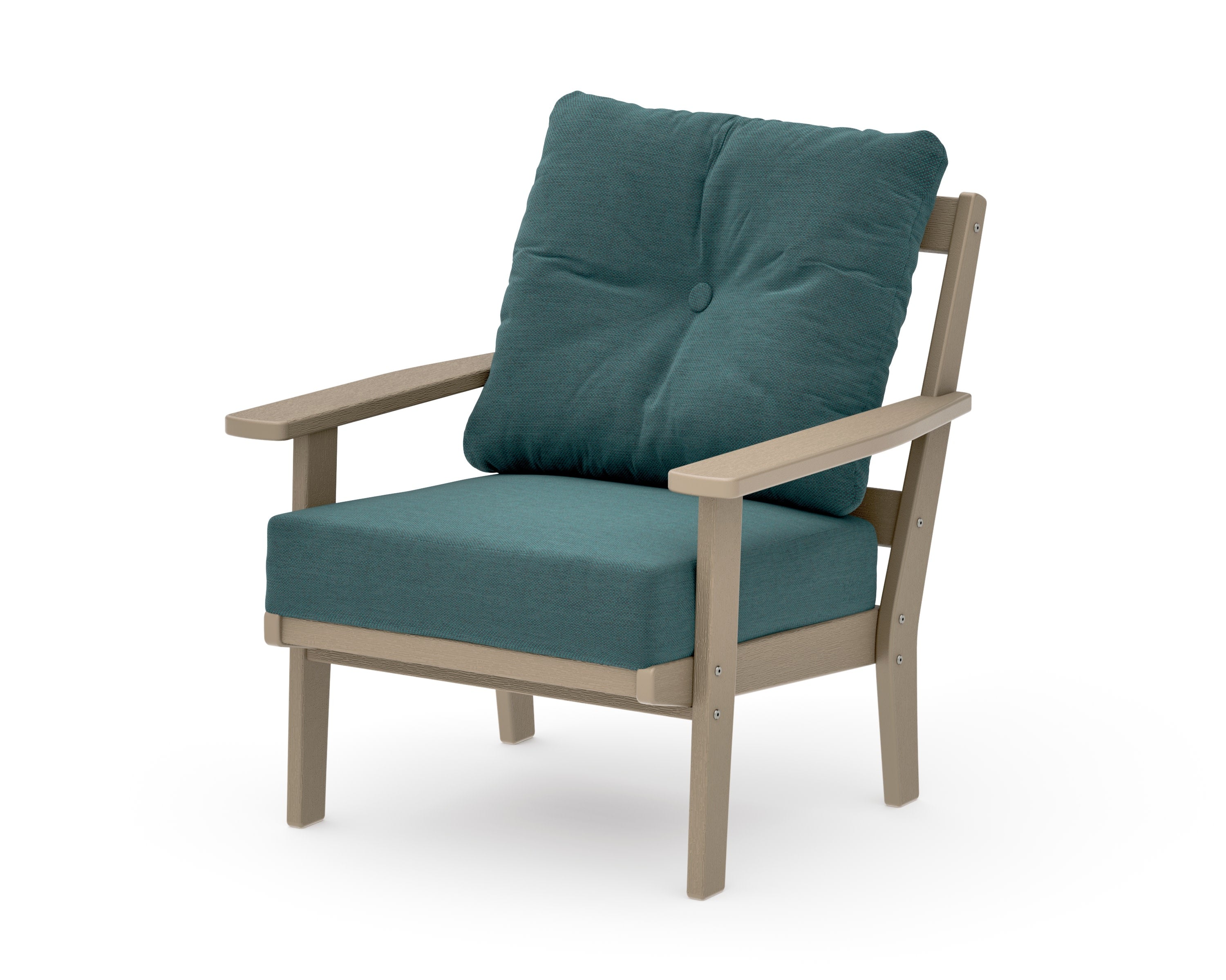 Oxford Deep Seating Chair in Vintage Sahara / Ocean Teal