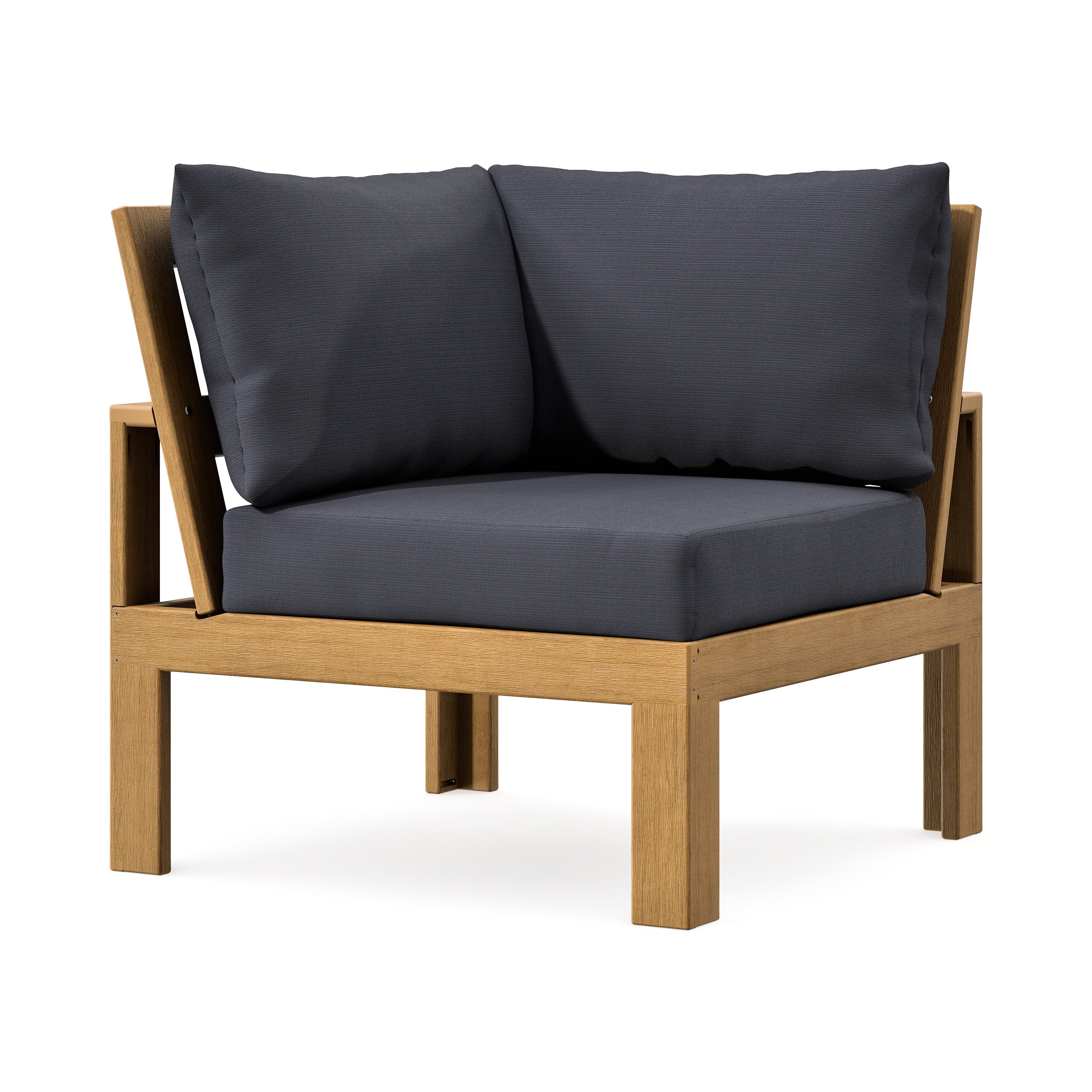 Modular Corner Chair in Natural / Midnight Linen