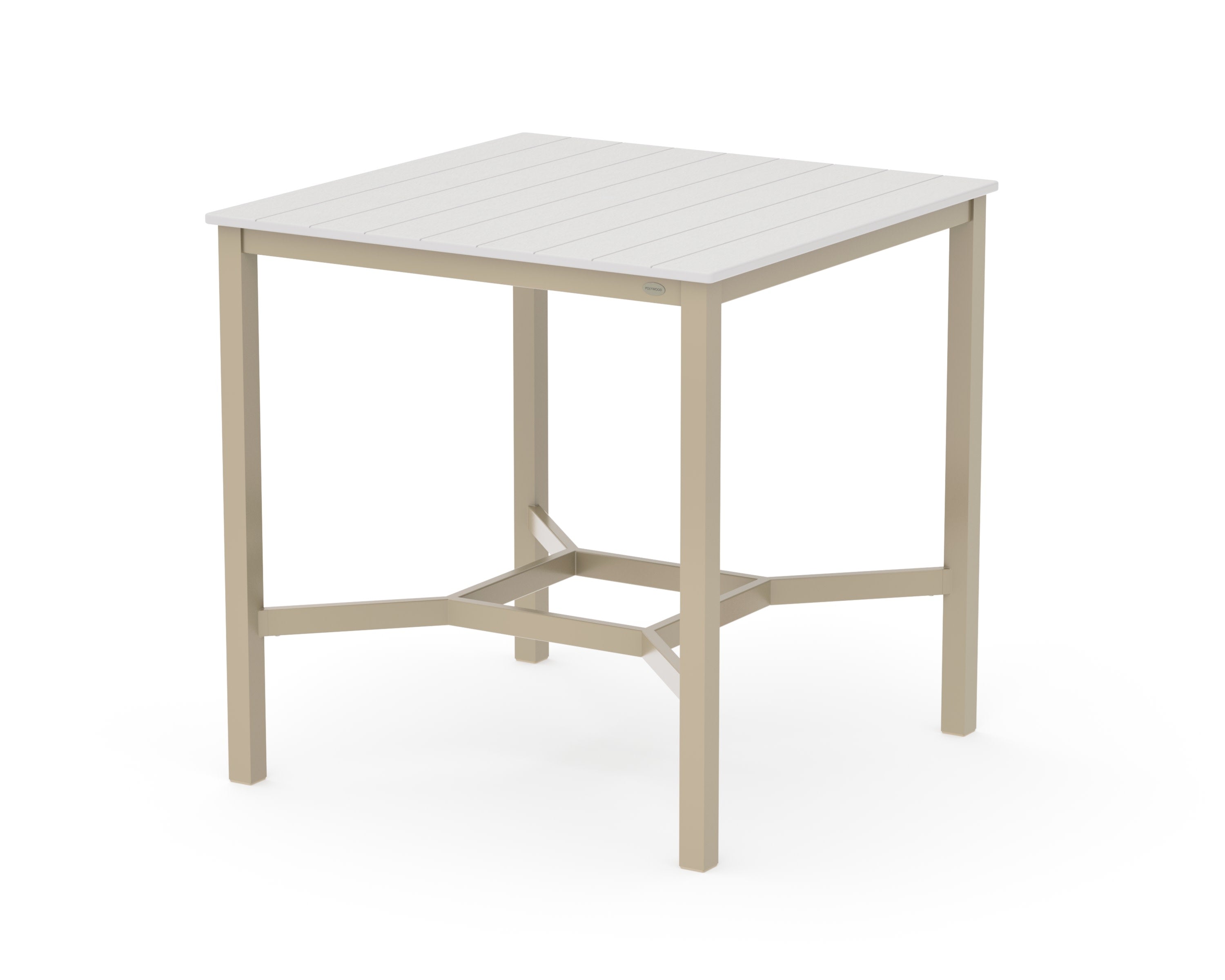 Main Street 42 x 42 Bar Table in Sand / Vintage White