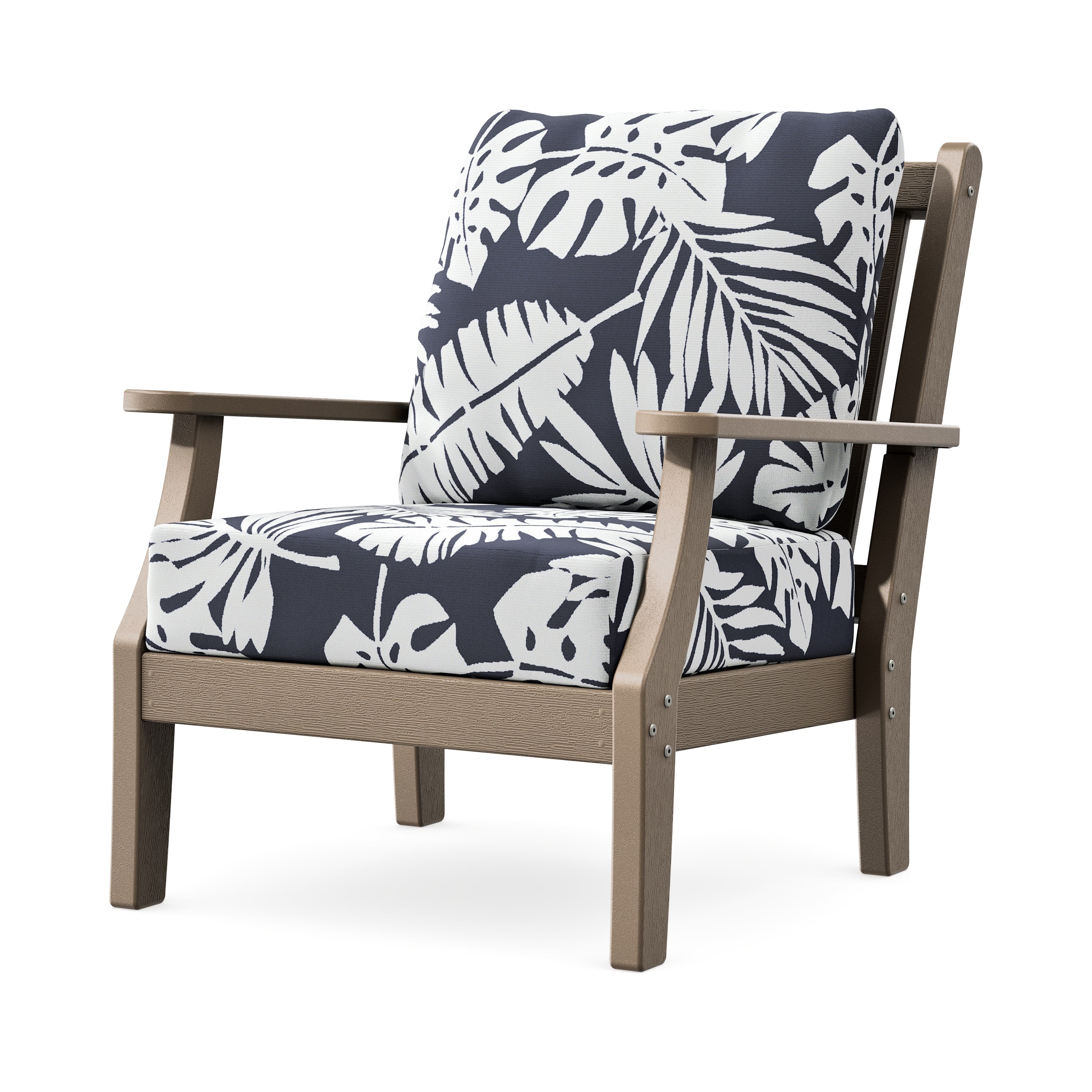Wovendale Deep Seating Chair in Vintage Sahara / Leaf Navy