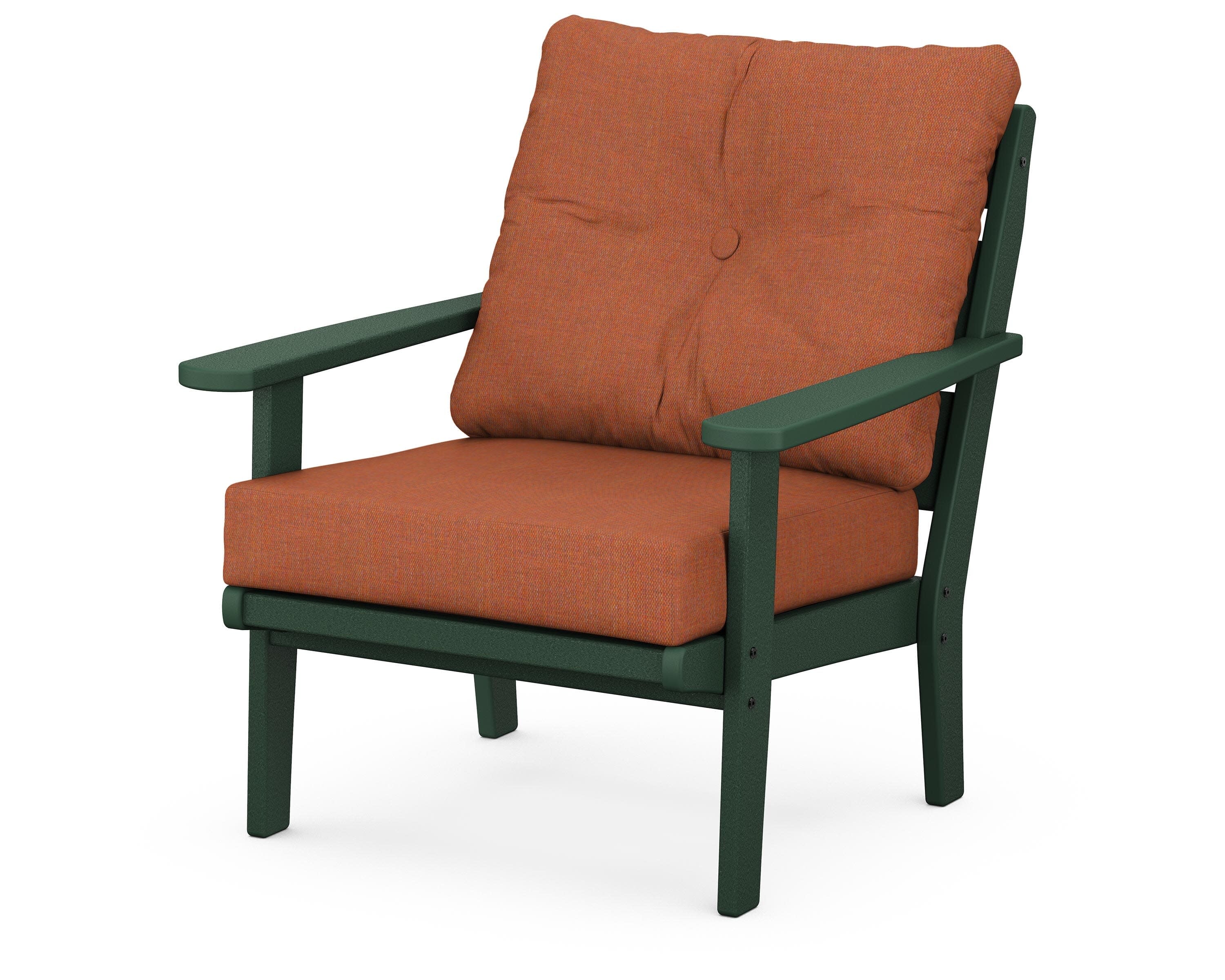 Lakeside Deep Seating Chair in Green / Play Adobe