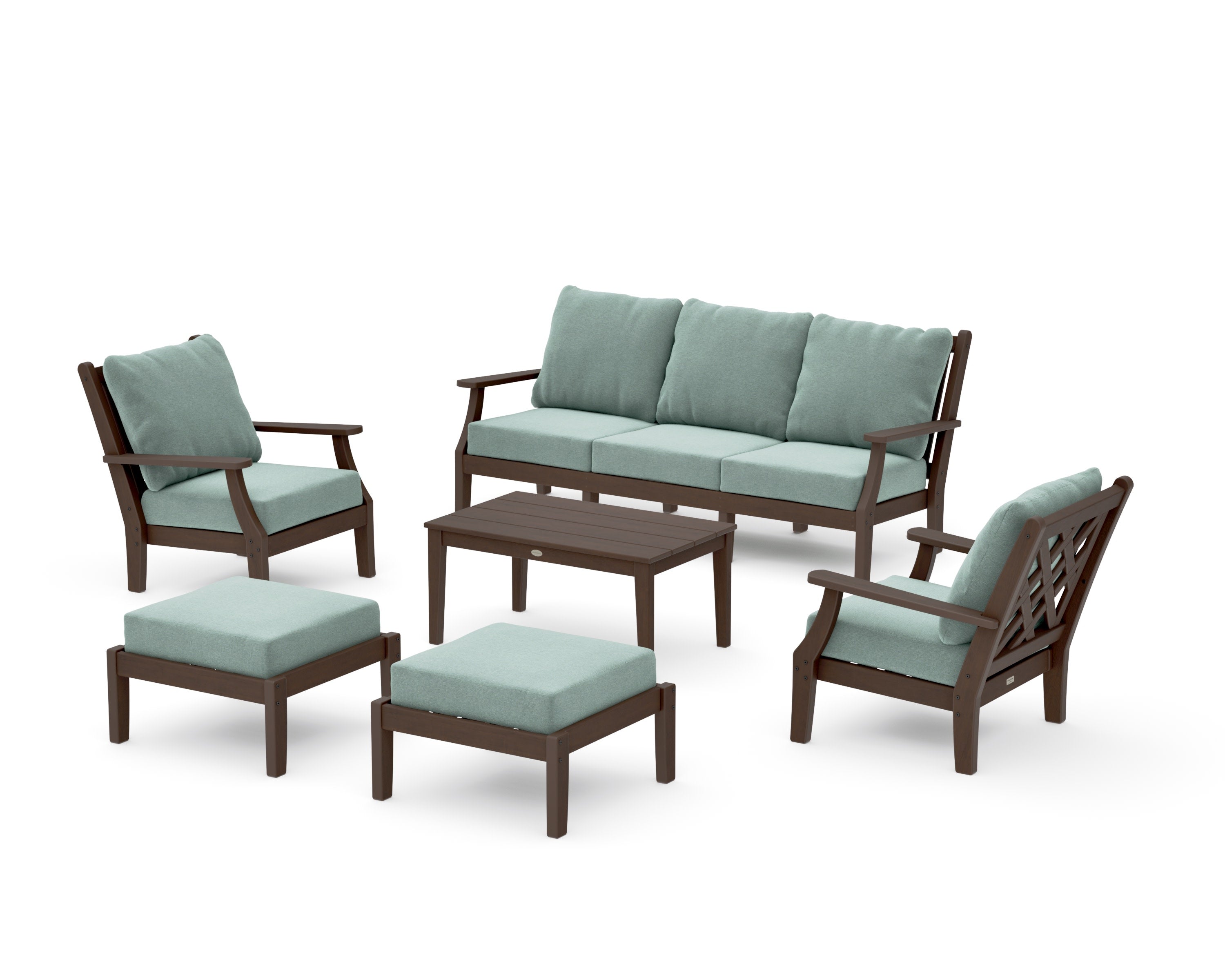 Wovendale 6-Piece Lounge Sofa Set in Kona / Glacier Spa