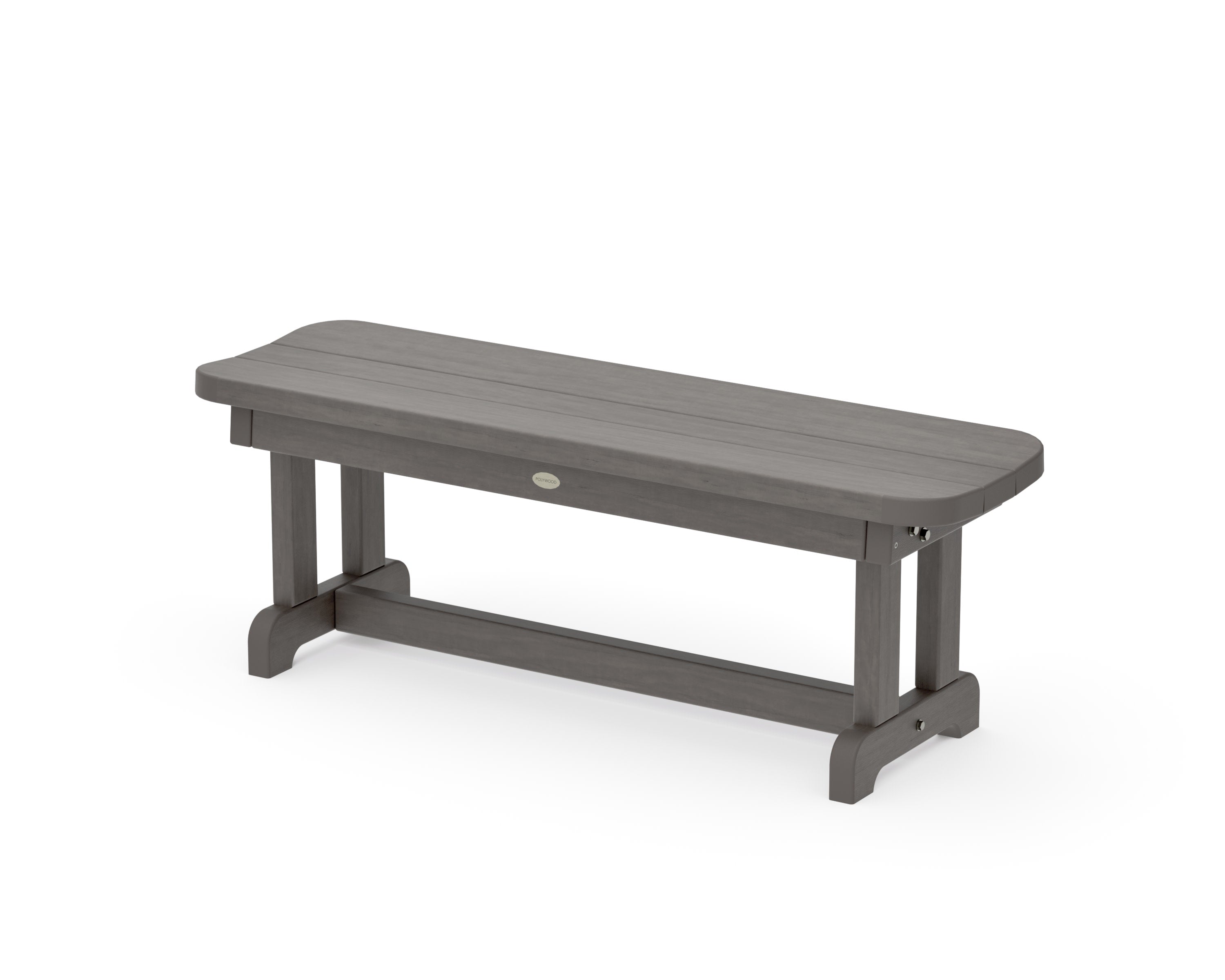 Park 48" Backless Bench in Driftwood