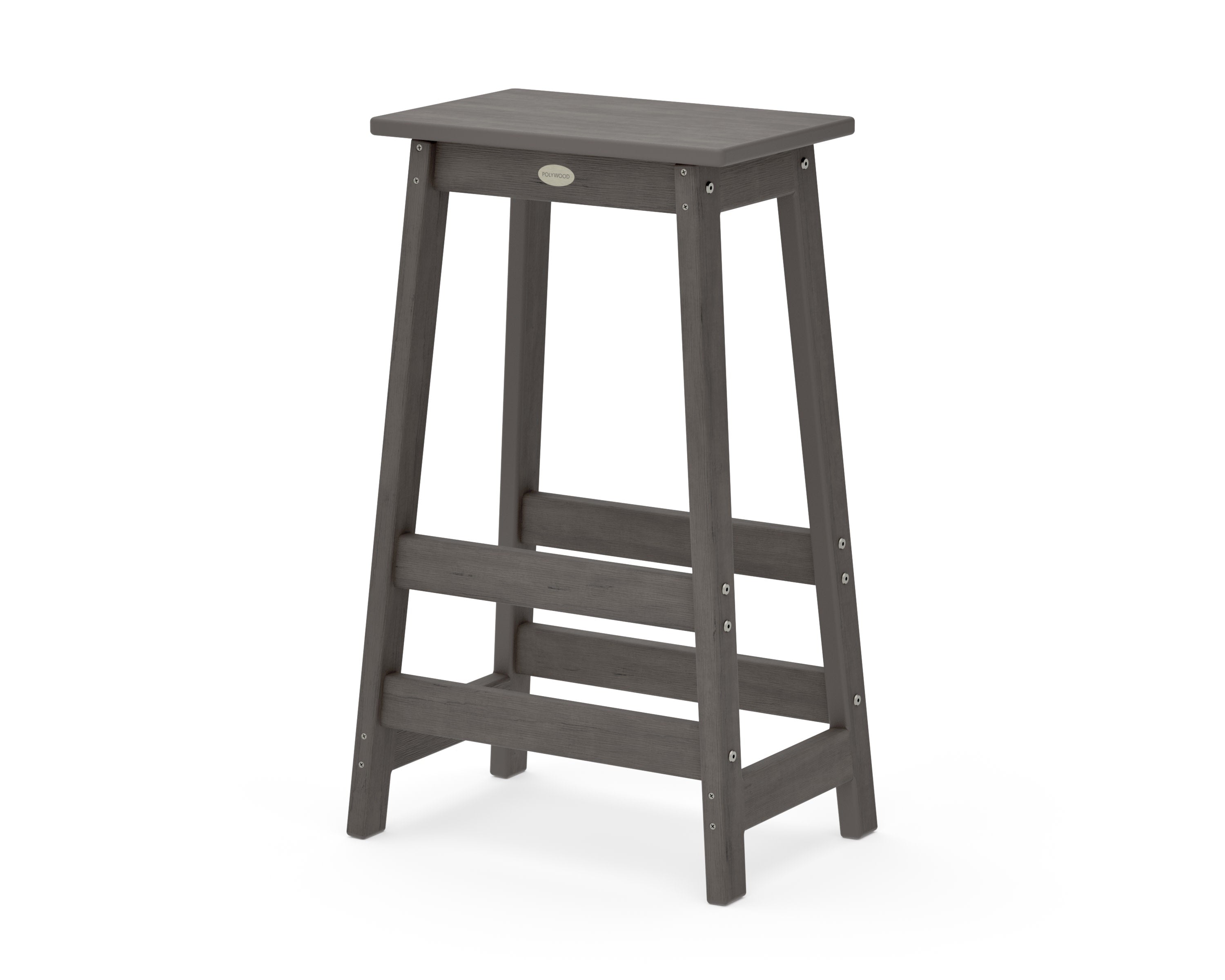Modern Studio Bar Stool in Driftwood