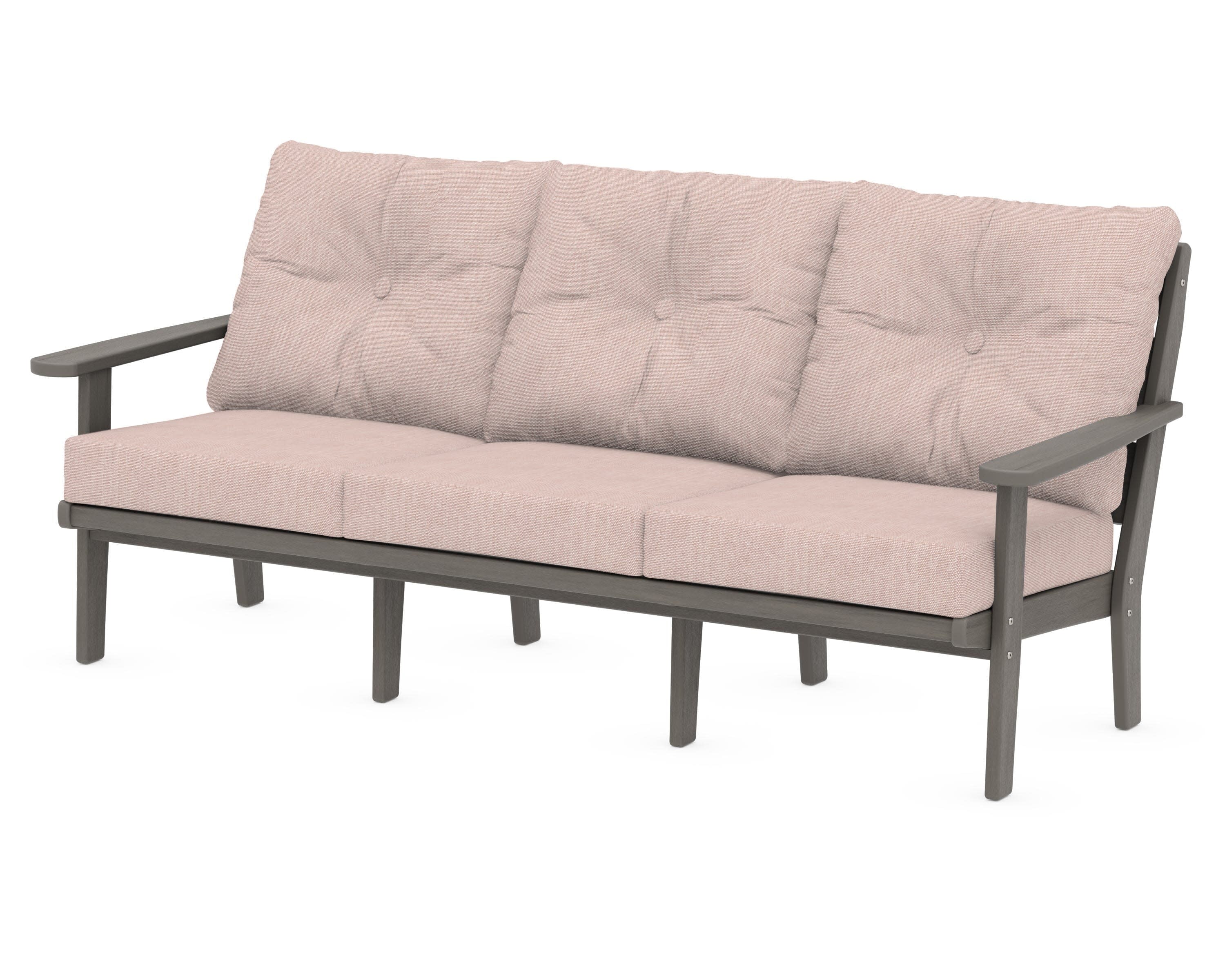 Lakeside Deep Seating Sofa in Driftwood / Play Cameo