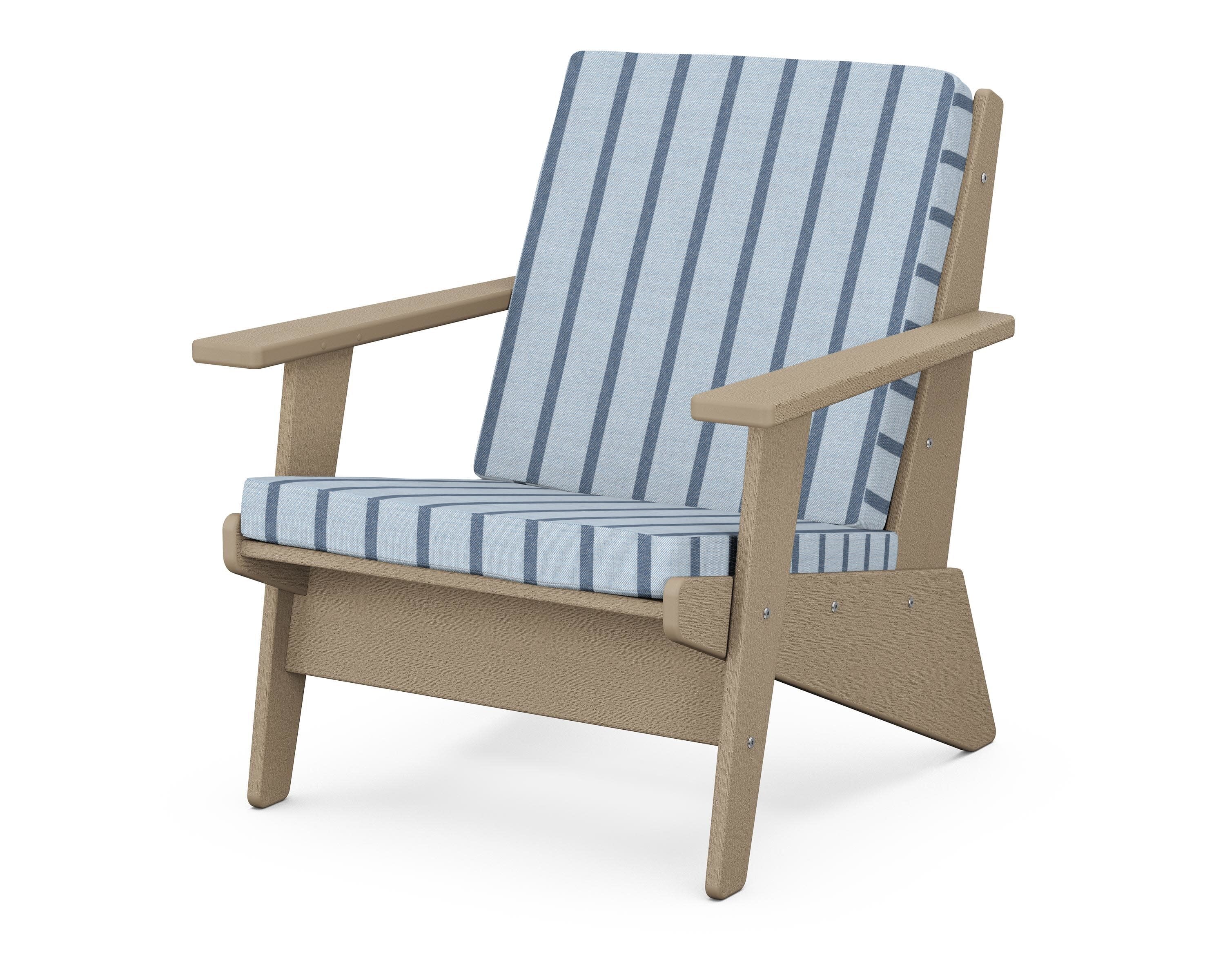 Riviera Modern Lounge Chair in Vintage Sahara / Unwind Sky