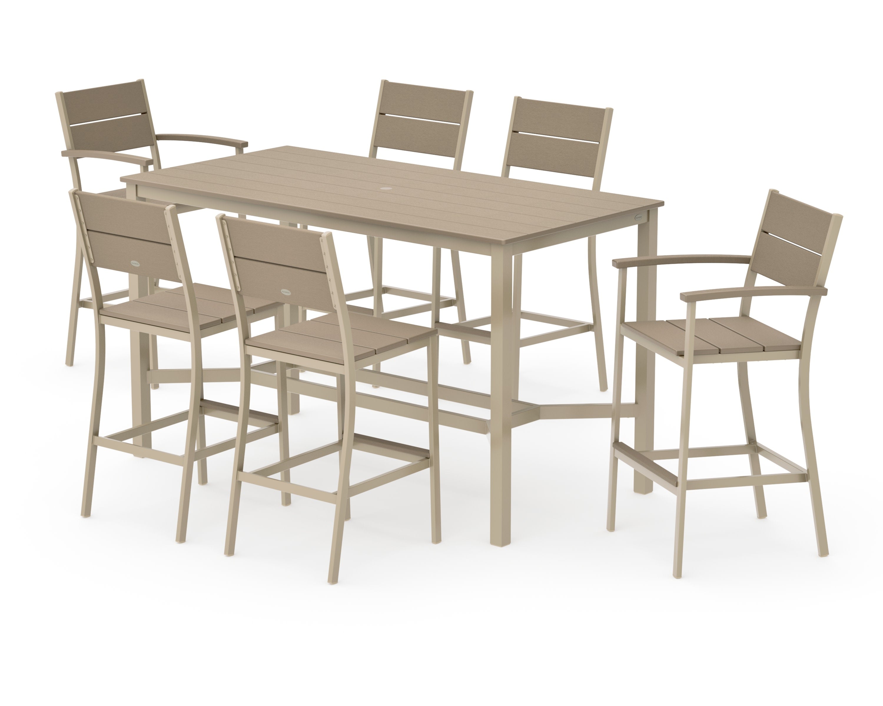 Main Street 7-Piece Bar Set in Sand / Vintage Sahara