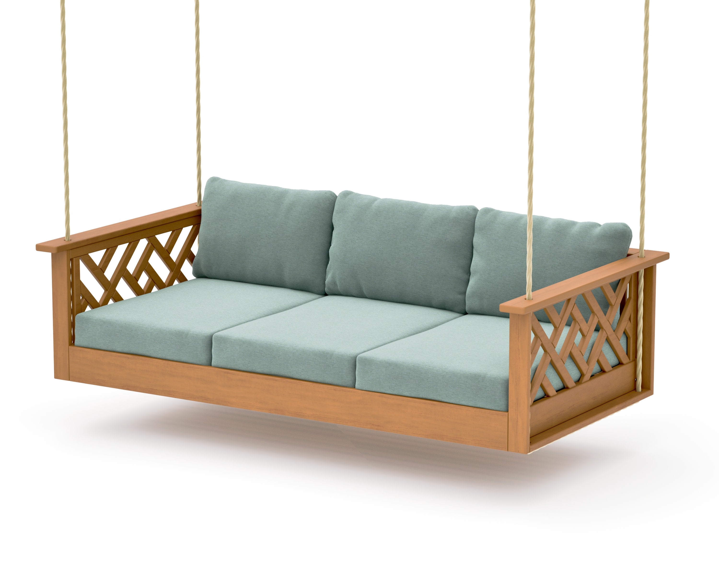 Chippendale Daybed Swing in Natural / Glacier Spa